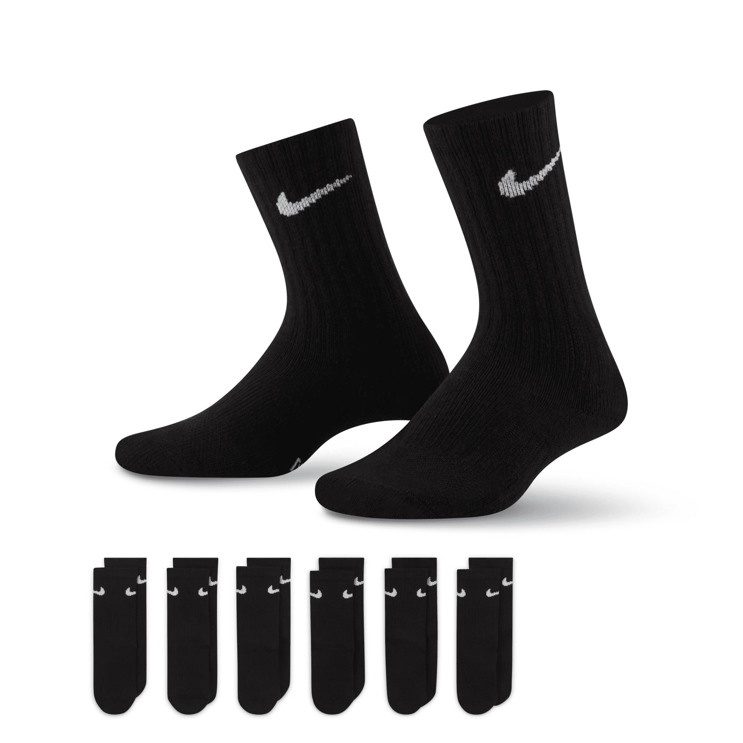 Nike Dri-FIT Performance Basics Little Kids' Crew Socks (6 Pairs) by NIKE