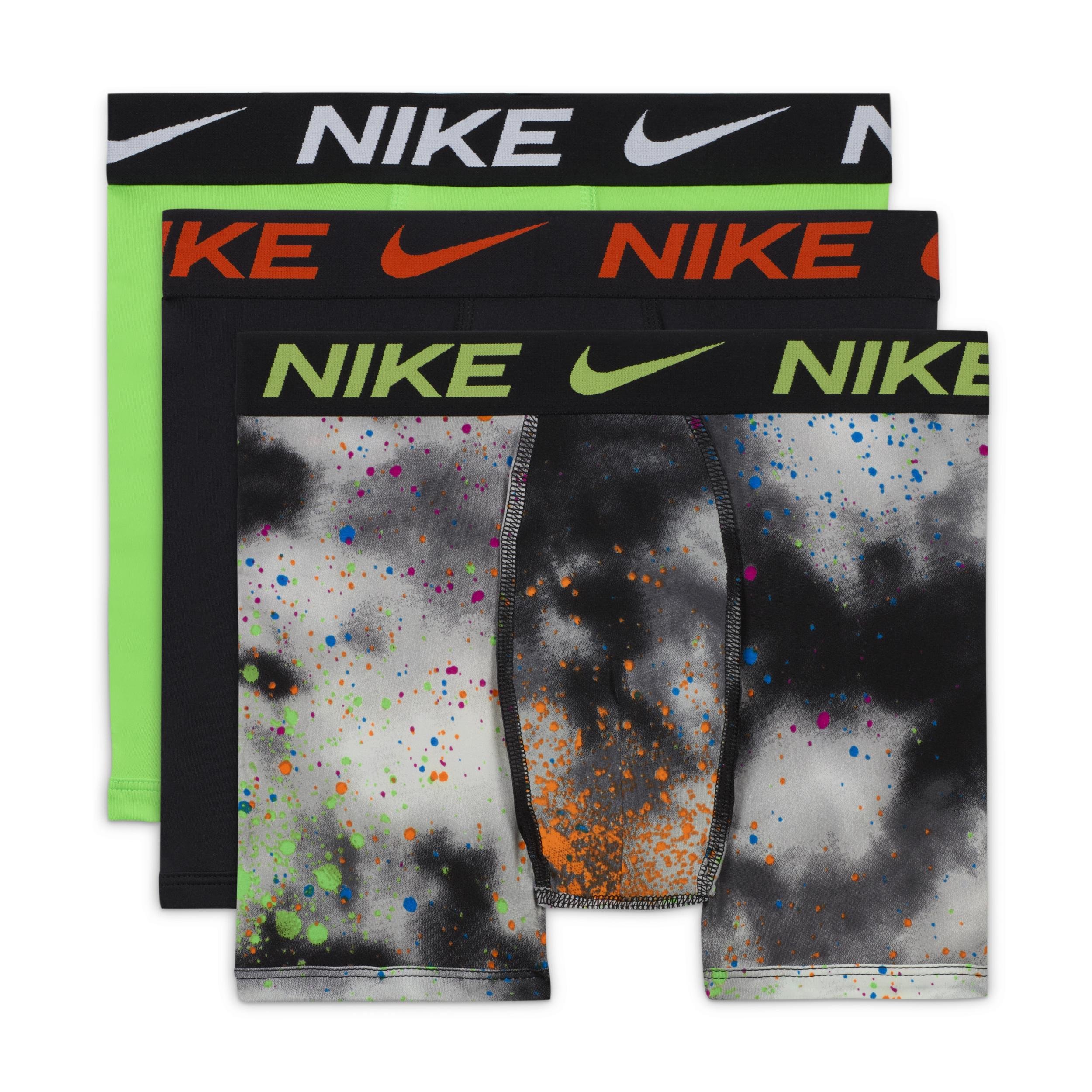 Nike Dri-FIT Printed Essentials Big Kids' Boxer Briefs (3-Pack) by NIKE