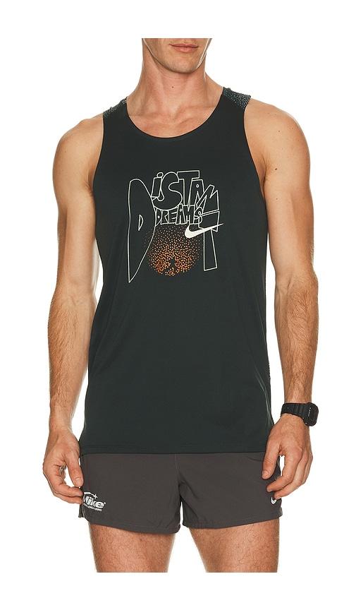 Nike Dri-Fit Advanced Running Tank Top in Dark Green by NIKE