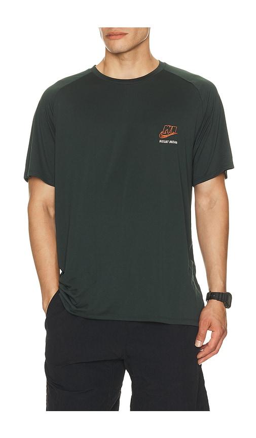 Nike Dri-Fit Advanced Short-Sleeve Running Top in Dark Green by NIKE