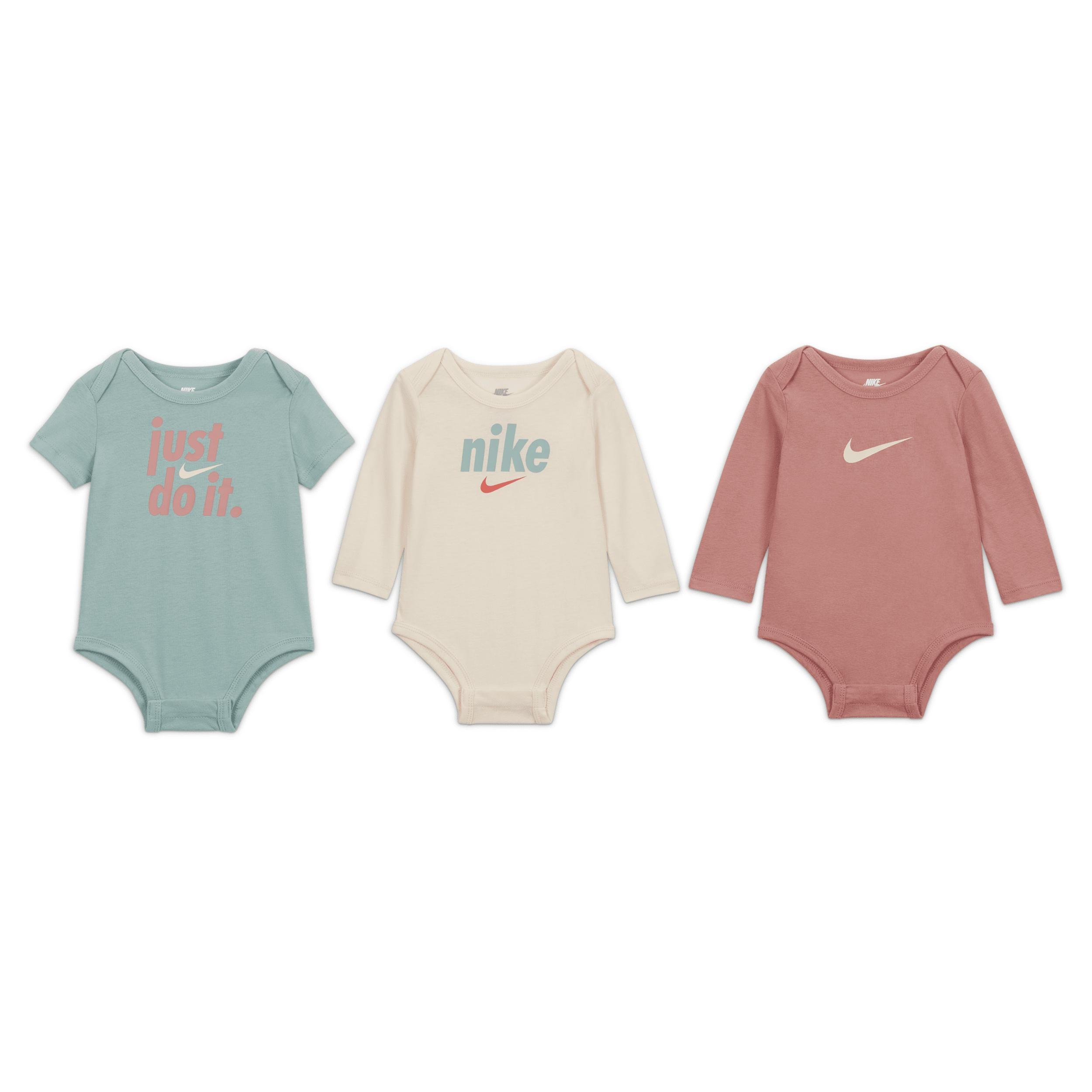 Nike E1D1 3-Pack Bodysuits Baby Bodysuit Pack by NIKE