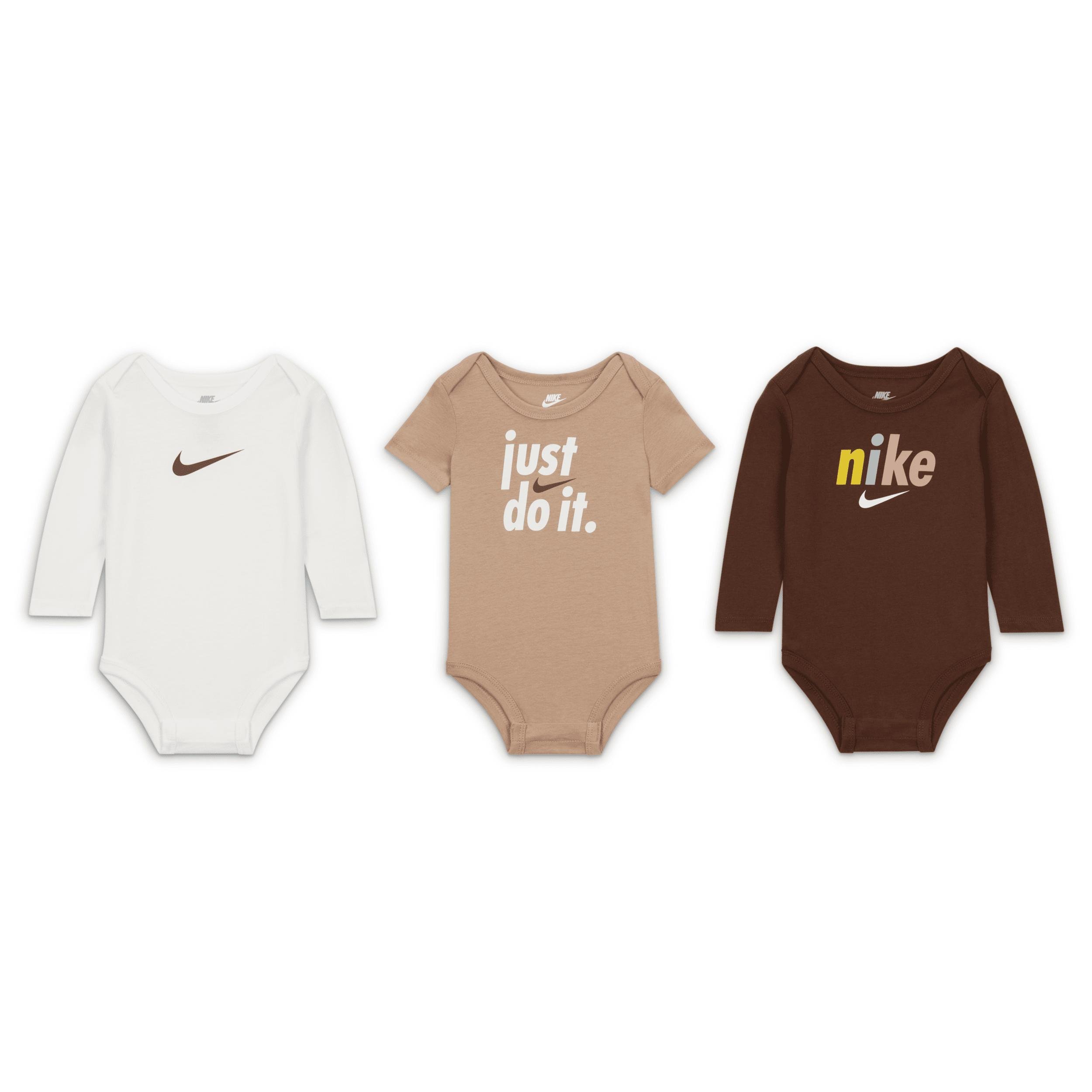 Nike E1D1 3-Pack Bodysuits Baby Bodysuit Pack by NIKE