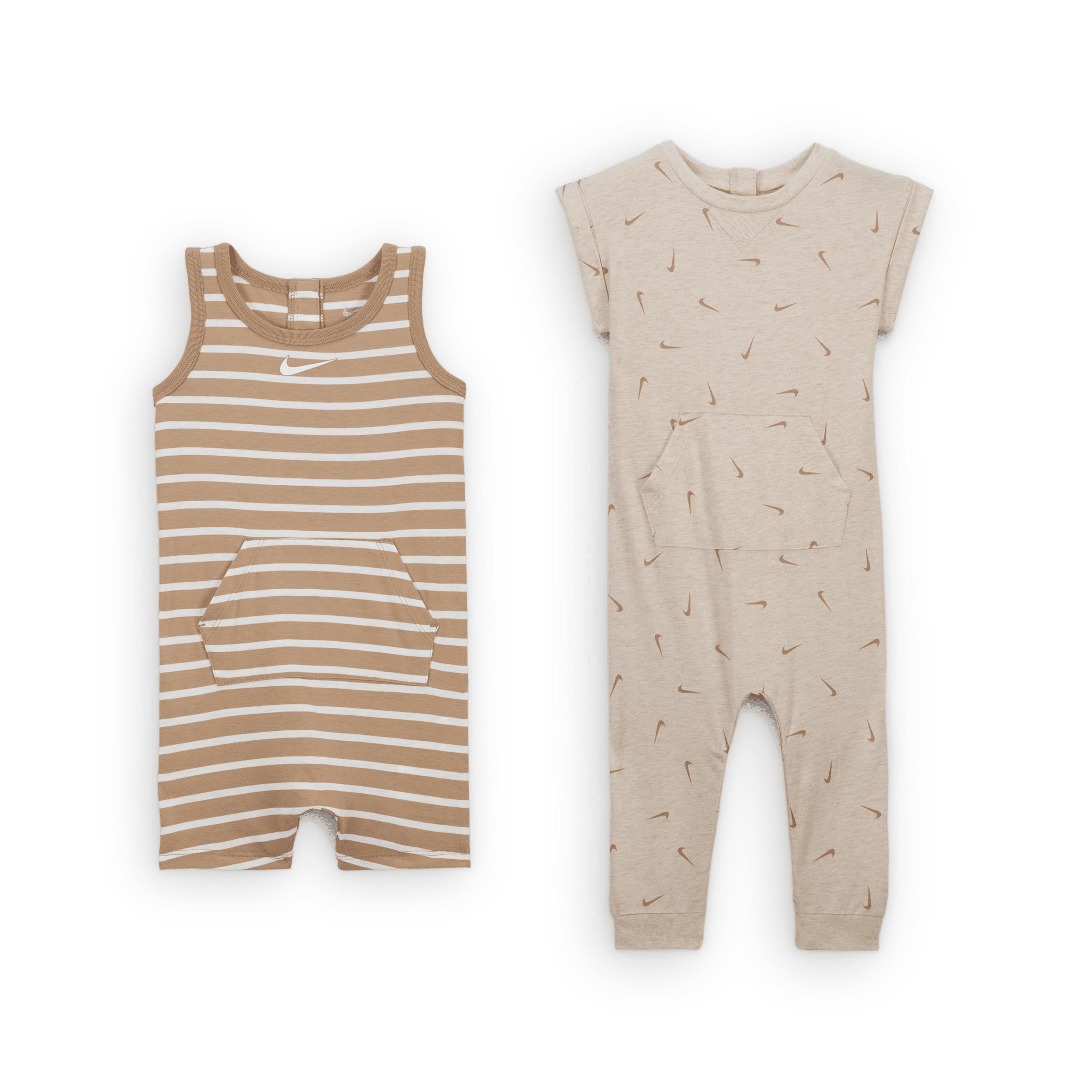 Nike Essentials Baby Short Sleeve and Tank Top 2-Pack Romper Set by NIKE Nike Essentials Baby Short Sleeve and Tank Top 2-Pack Romper Set by NIKE