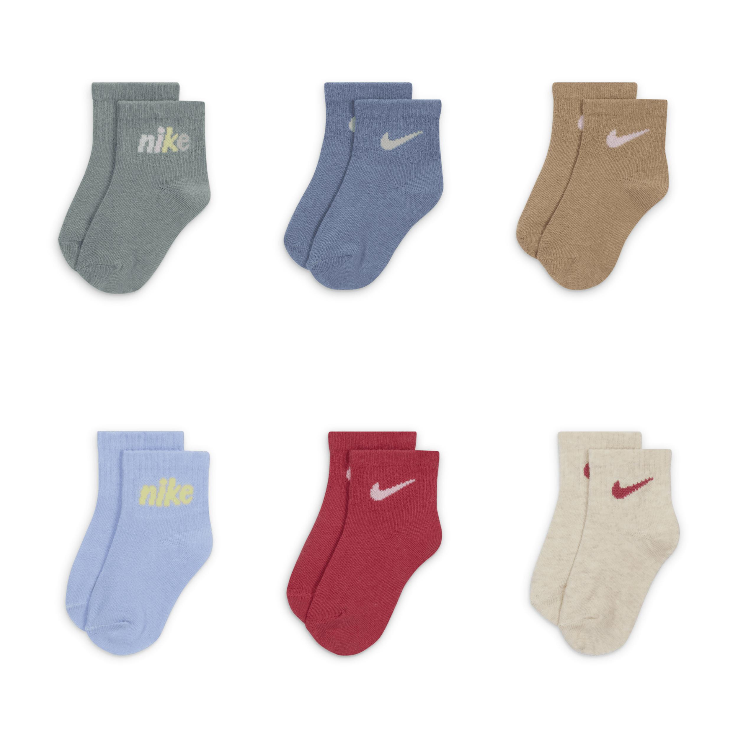 Nike Everyone From Day One Baby (0-6M) Socks Box Set (6-Pairs) by NIKE