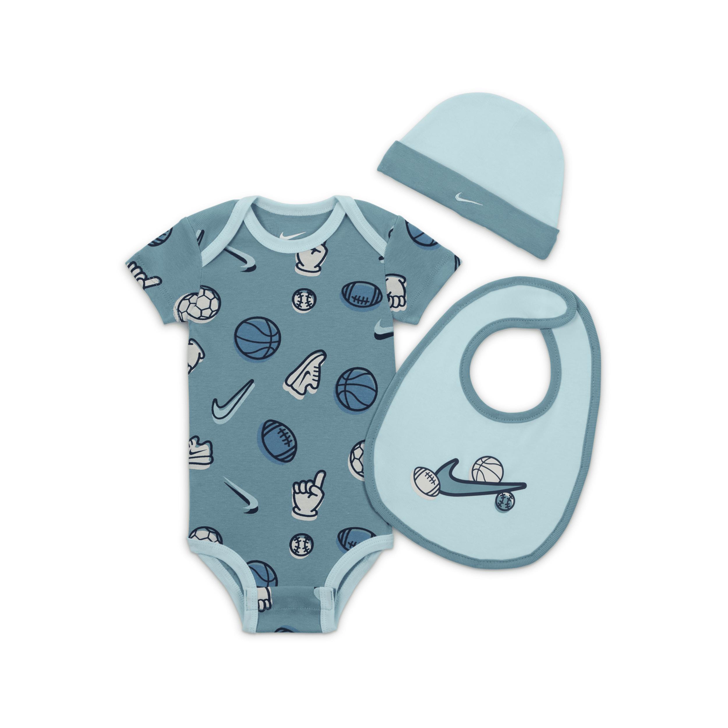 Nike Everyone From Day One Baby (0-9M) 3-Piece Bodysuit Set by NIKE
