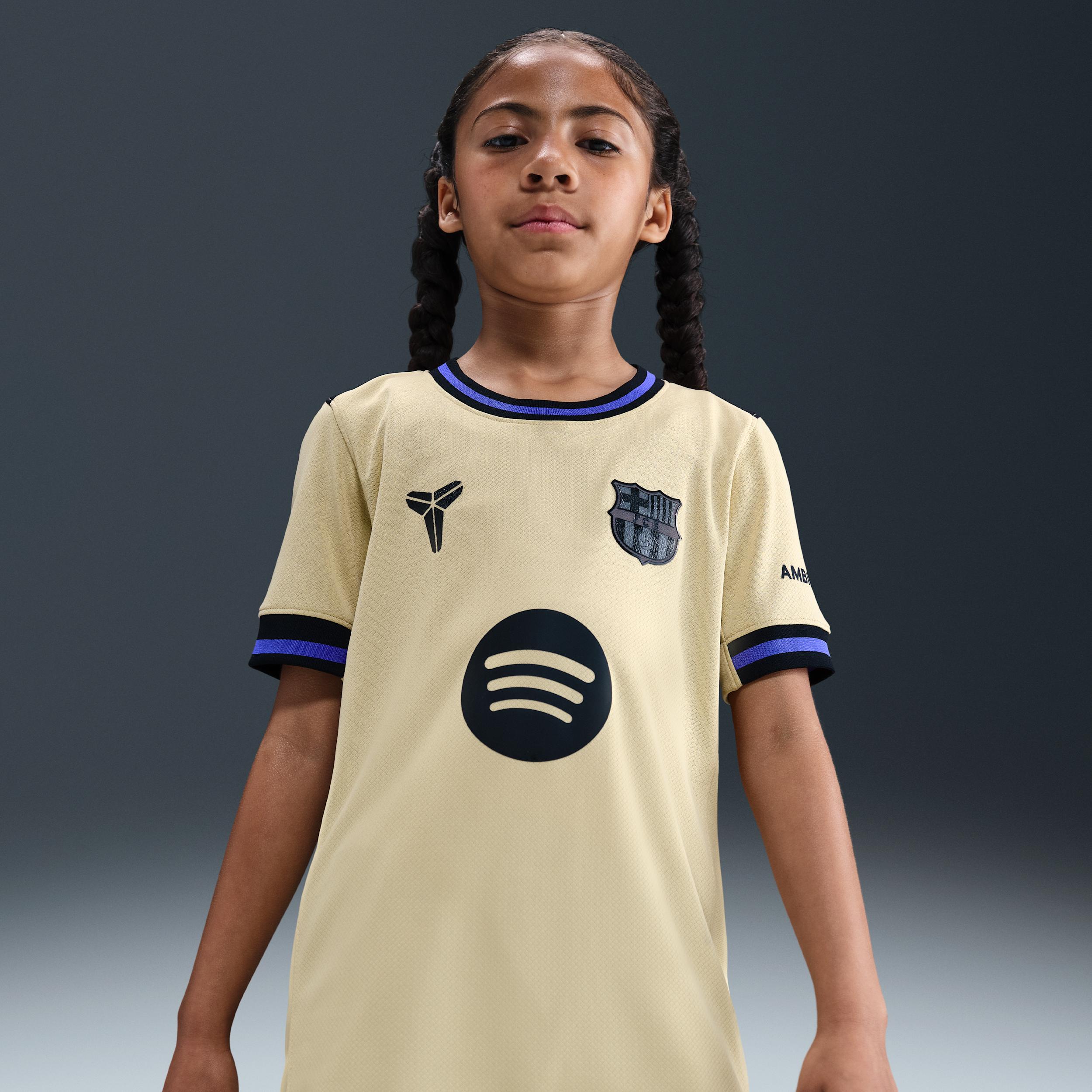 Nike FC Barcelona 2025/26 Stadium Away Big Kids' Kobe Dri-FIT Soccer Replica Jersey by NIKE