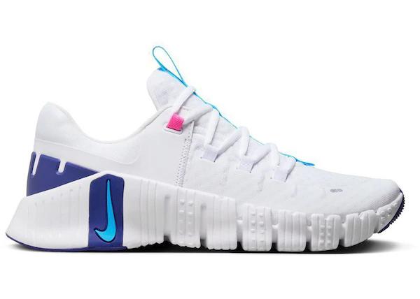 Nike Free Metcon 5 White Aquarius Blue by NIKE