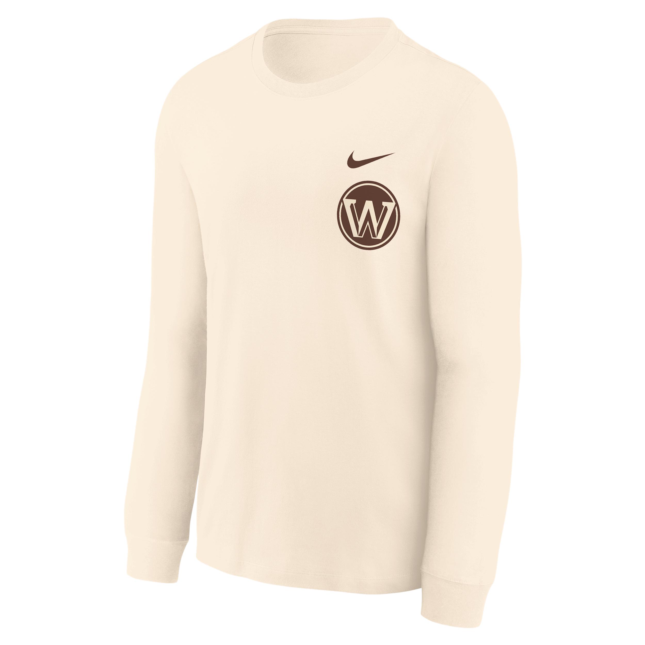 Nike Golden State Warriors Essential City Edition Big Kids' Long-Sleeve T-Shirt by NIKE Nike Golden State Warriors Essential City Edition Big Kids' Long-Sleeve T-Shirt by NIKE