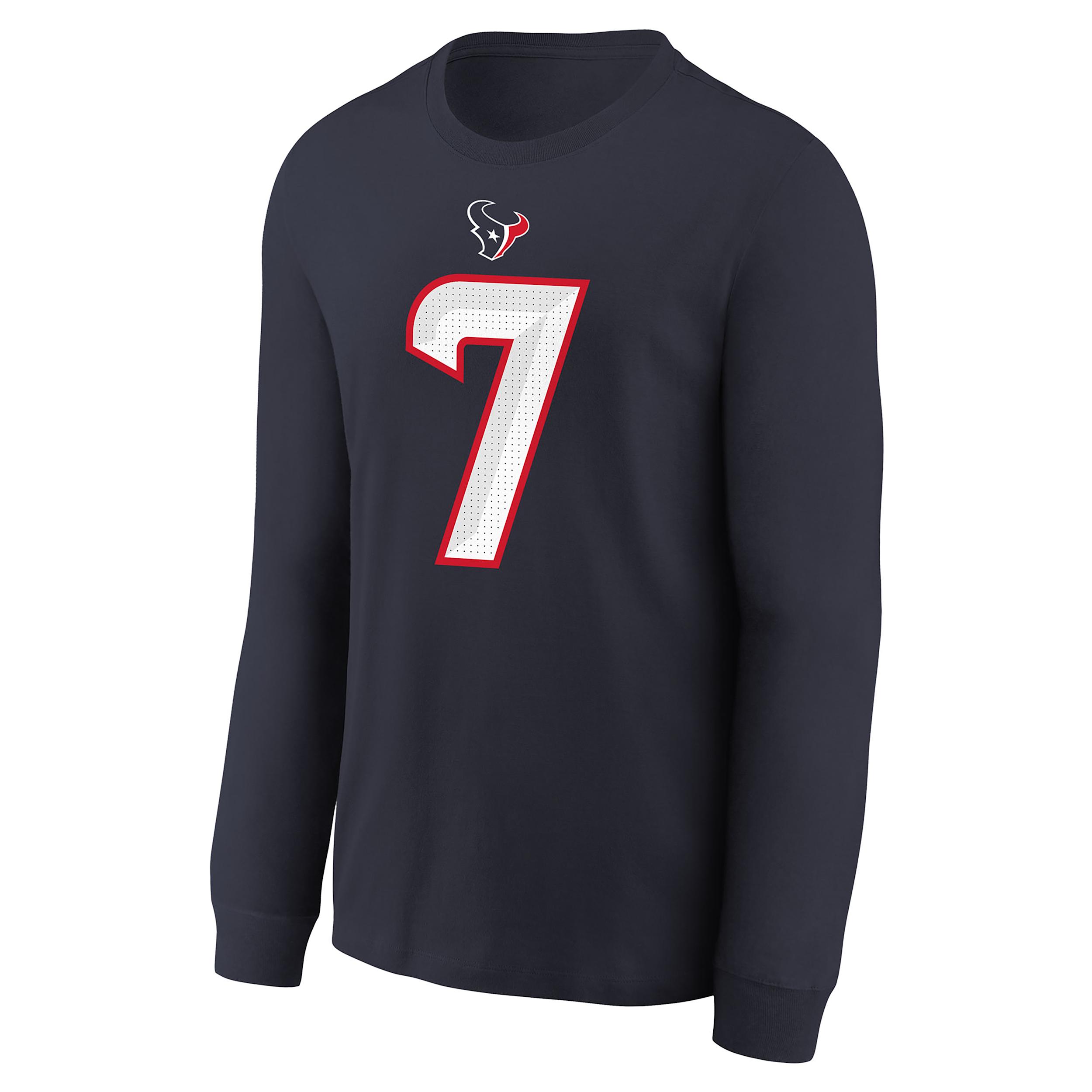 Nike Houston Texans C.J. Stroud Big Kids' Long-Sleeve NFL T-Shirt by NIKE