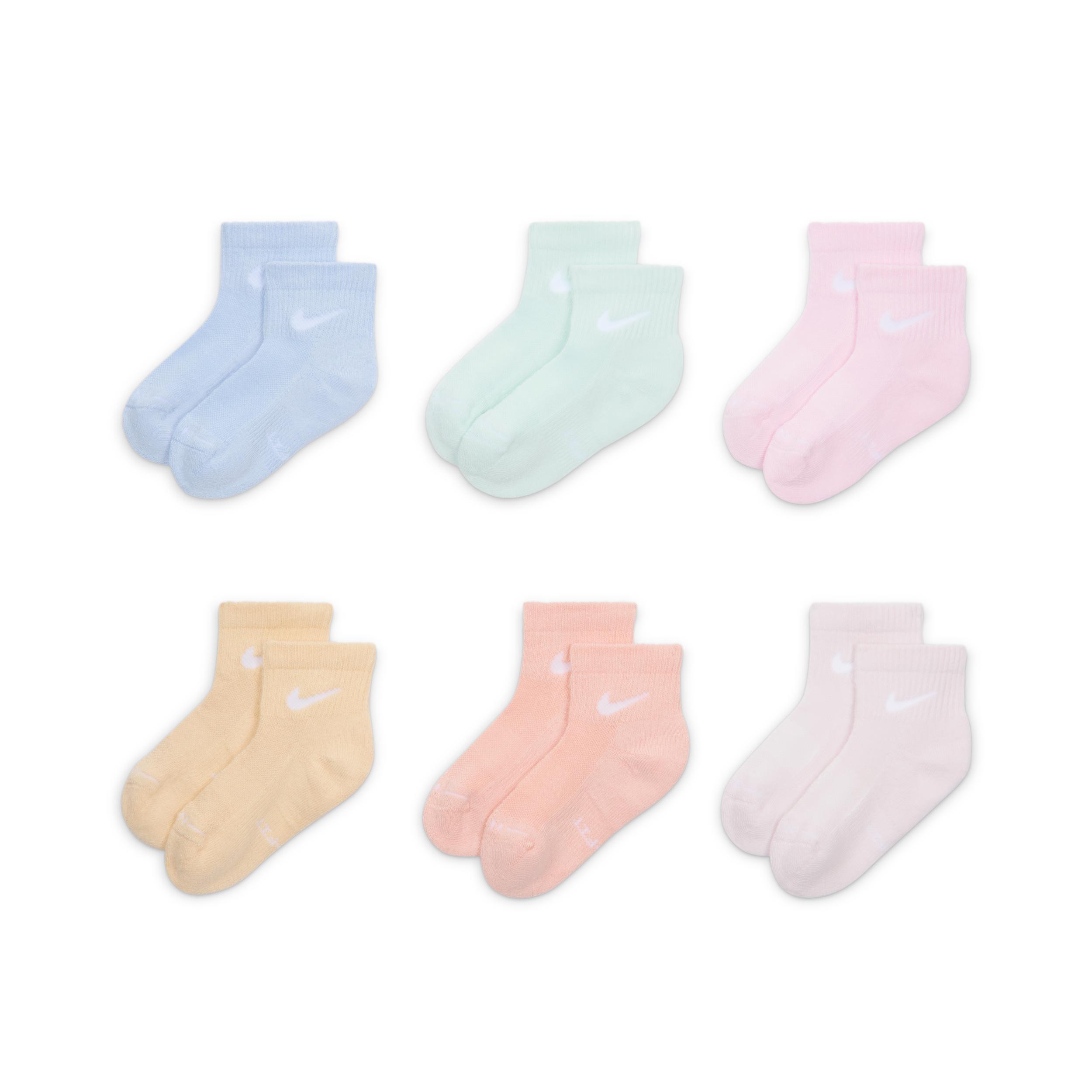Nike Kids' Dri-FIT Elevated Everyday Ankle Socks (6 Pairs) by NIKE