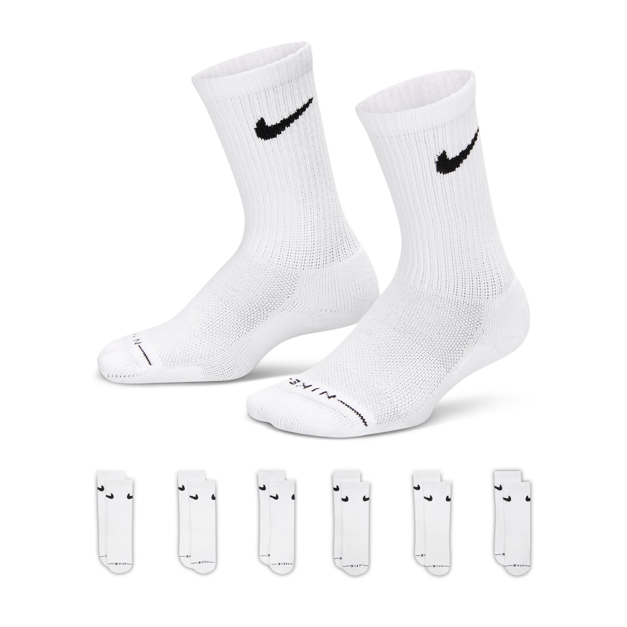 Nike Kids' Dri-FIT Elevated Everyday Crew Socks (6 Pairs) by NIKE