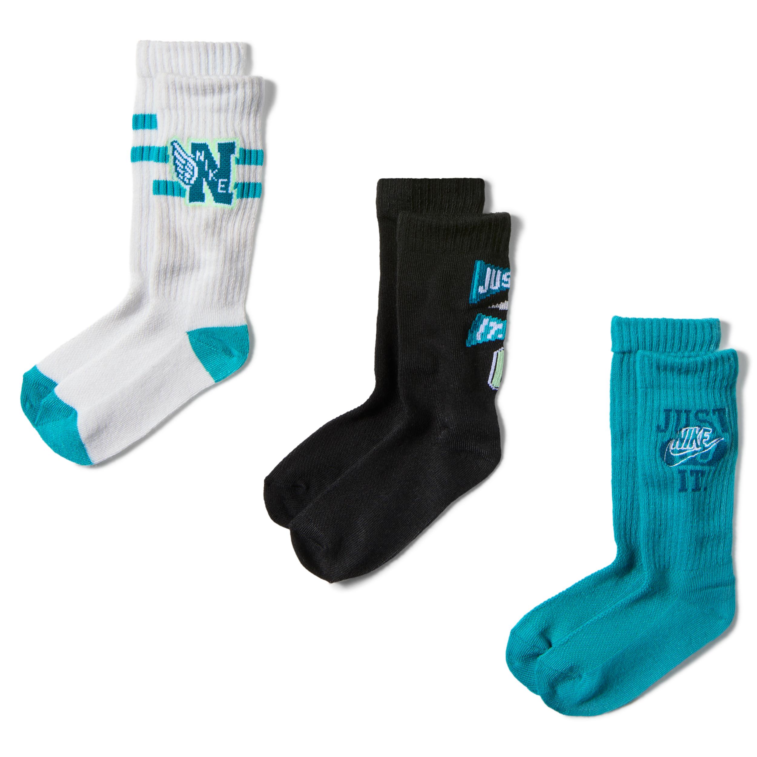 Nike Kids' Multisport Crew Socks (3 Pairs) by NIKE
