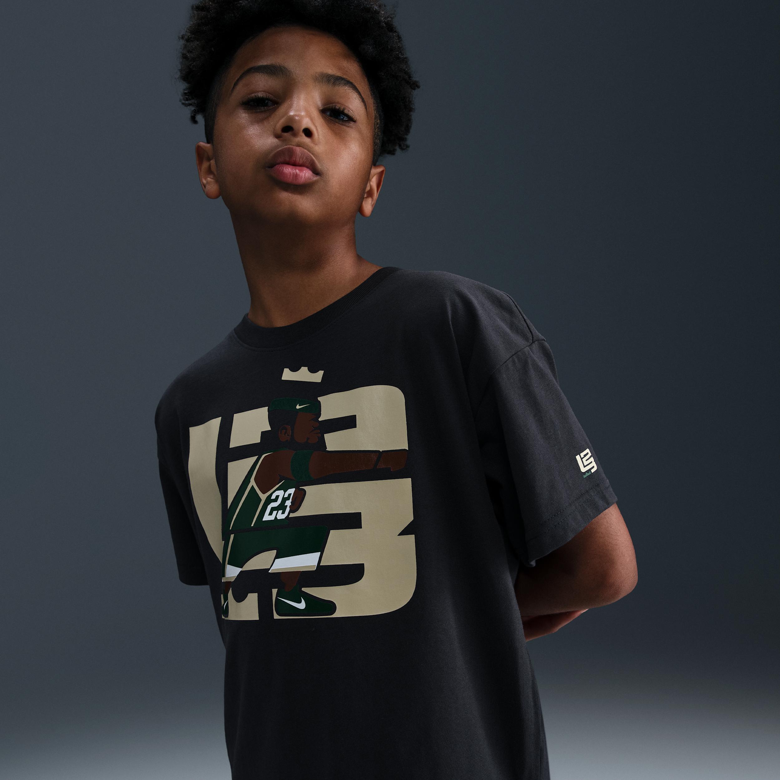 Nike LeBron "Point Forward" Big Kids' Max90 Basketball T-Shirt by NIKE