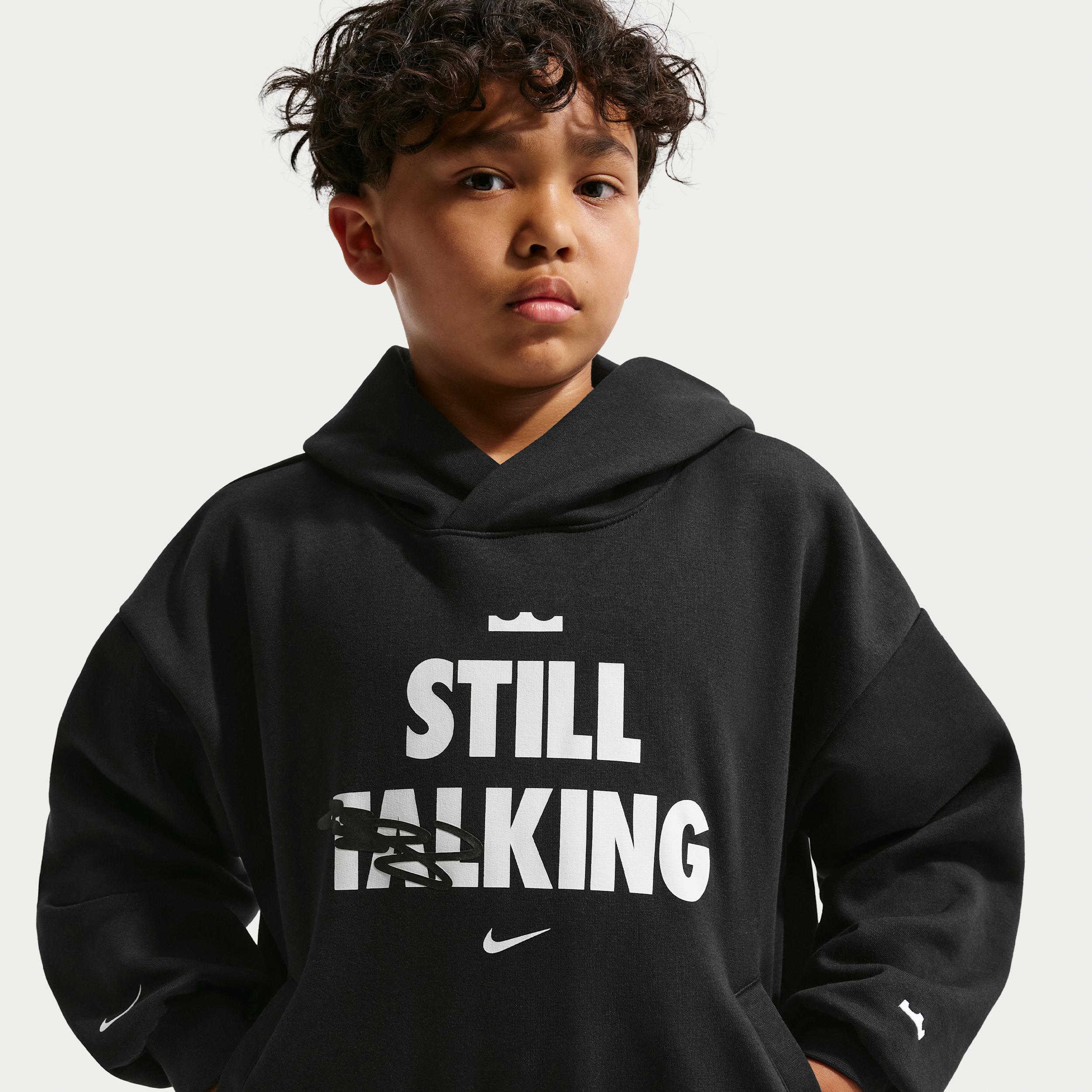 Nike LeBron "Shut Up And Dribble" Big Kids' Basketball Pullover Hoodie by NIKE