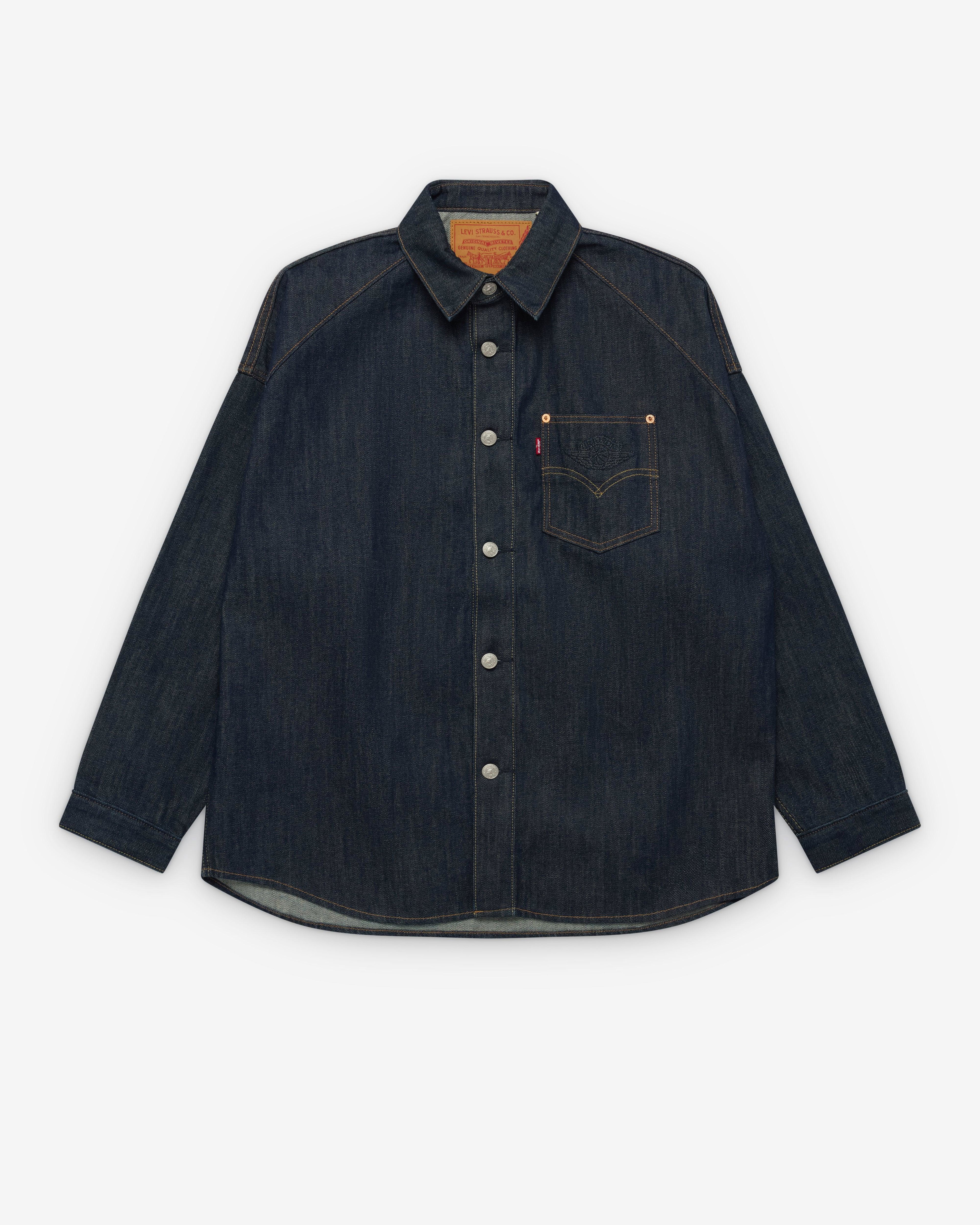 Nike - Levi's Jordan Denim Overshirt Jacket - (Indigo) by NIKE