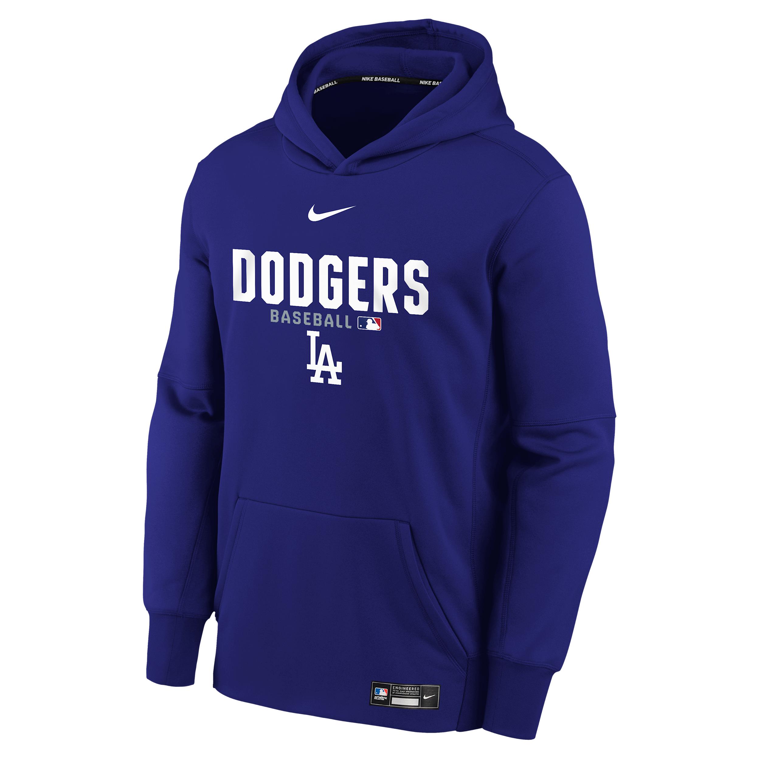 Nike Los Angeles Dodgers Authentic Collection Big Kid's Therma-FIT MLB Hoodie by NIKE