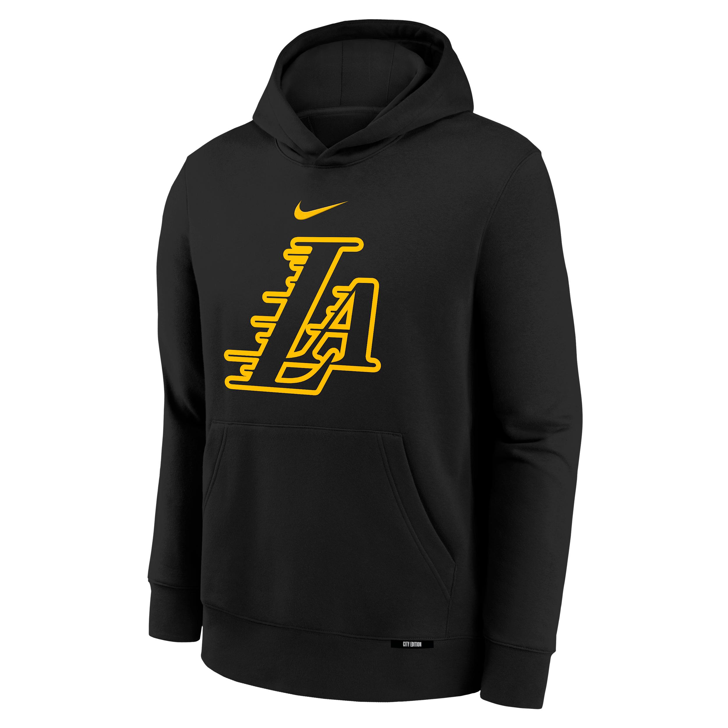 Nike Los Angeles Lakers Club Fleece City Edition Big Kids' Fleece Hoodie by NIKE