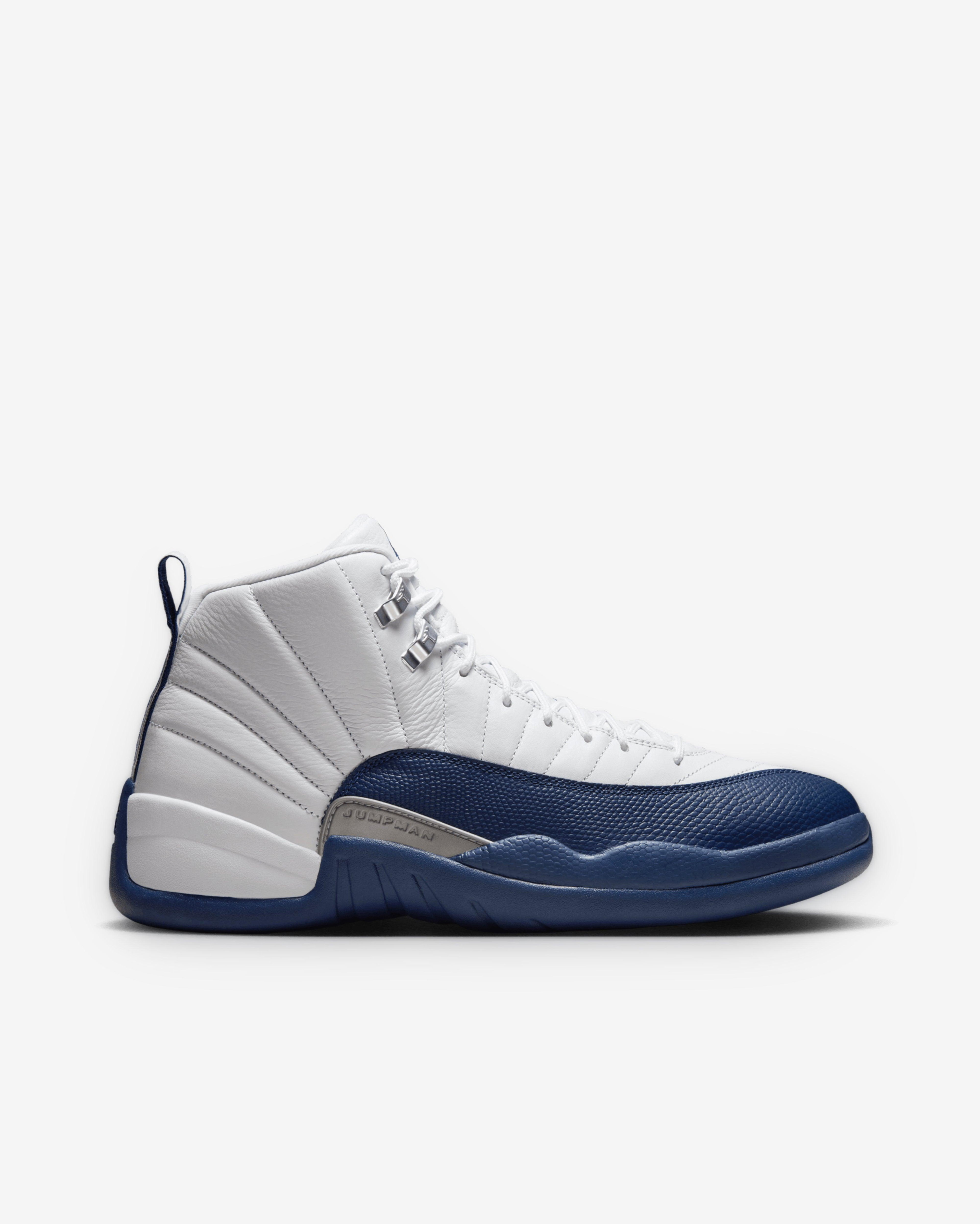 Nike - Men’s Air Jordan 12 Retro - (White/French Blue) by NIKE