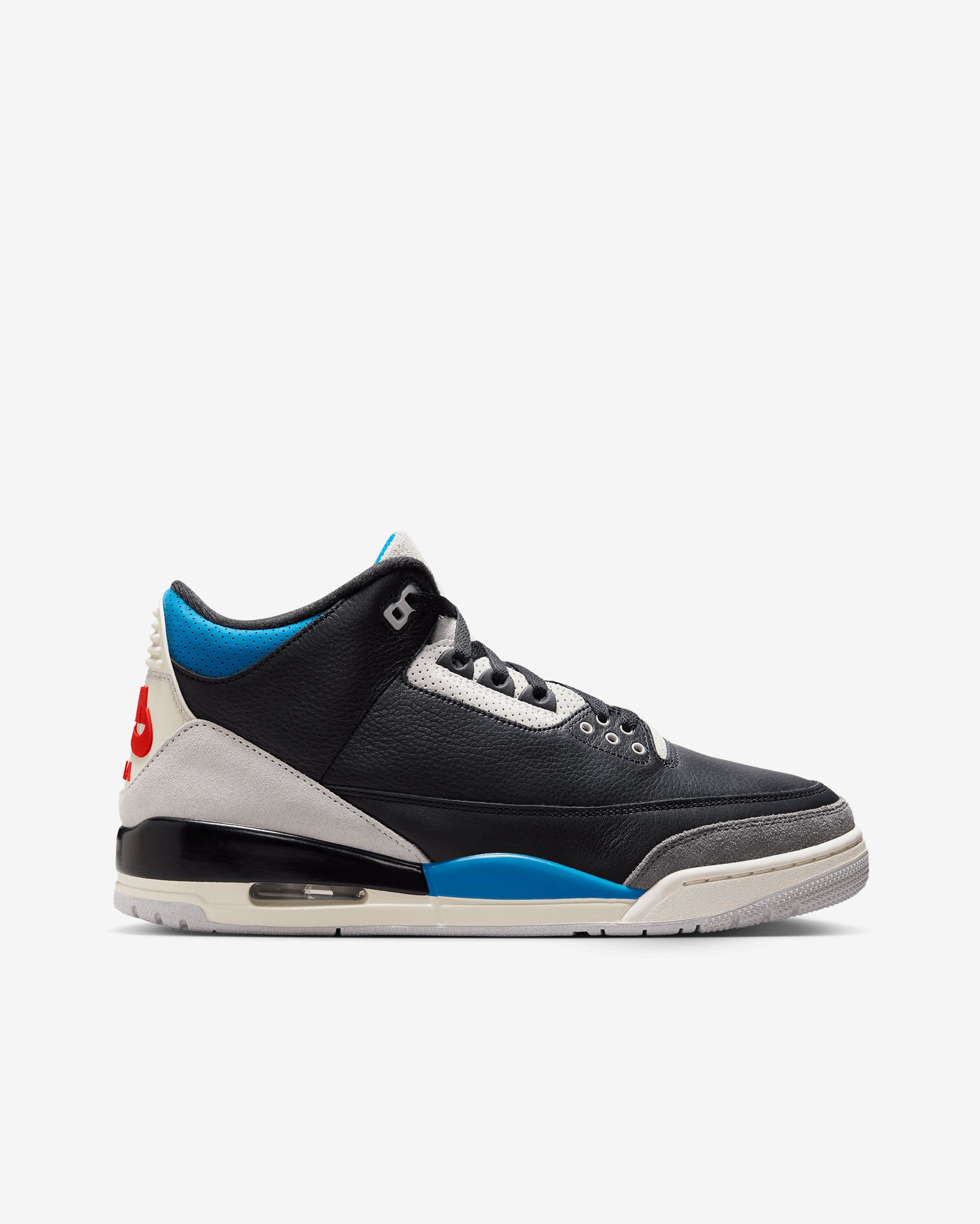 Nike - Men's Air Jordan 3 Retro OG Sneakers - (Black/Chile Red) by NIKE