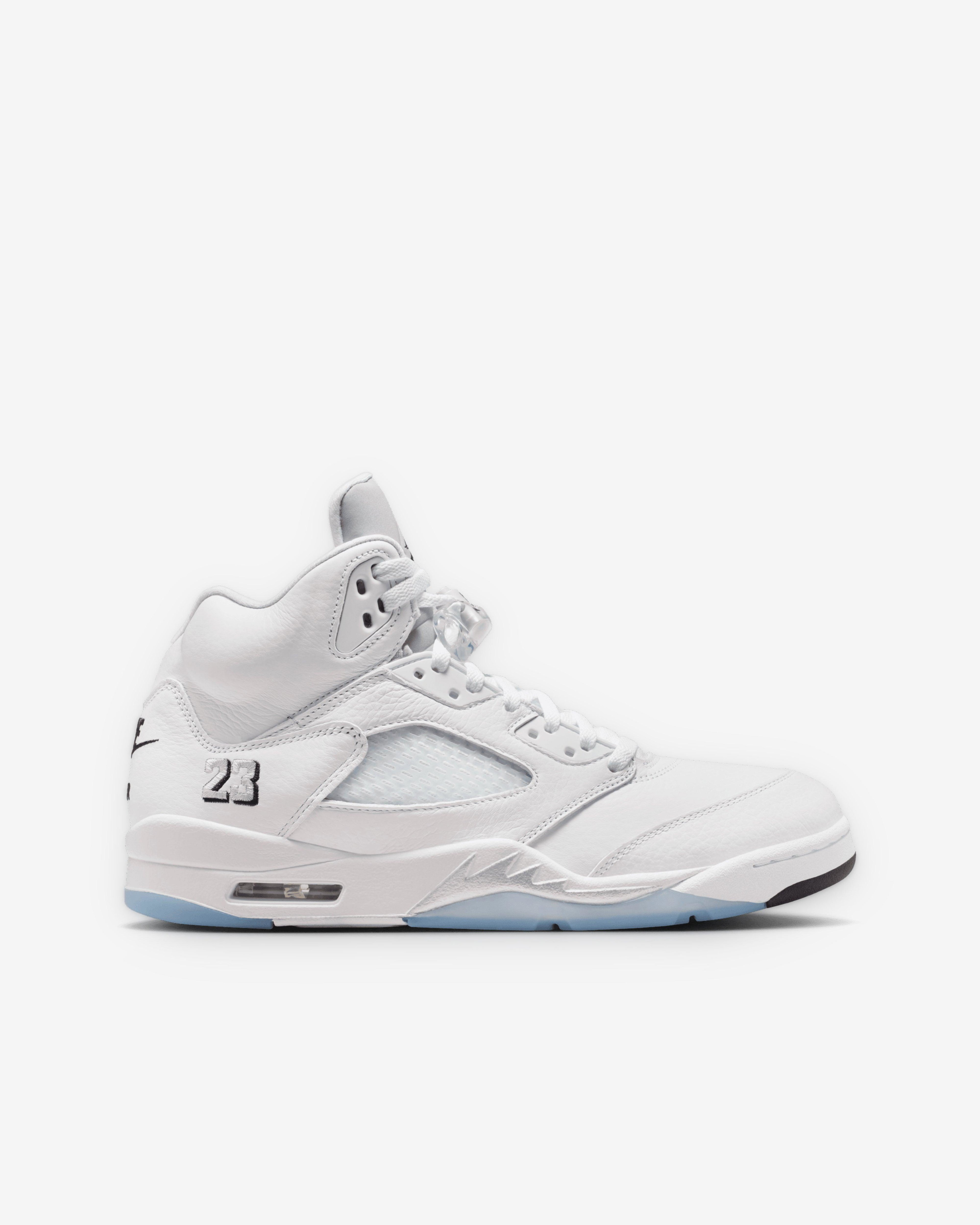 Nike - Men's Air Jordan 5 Retro OG - (White/Metallic Silver) by NIKE