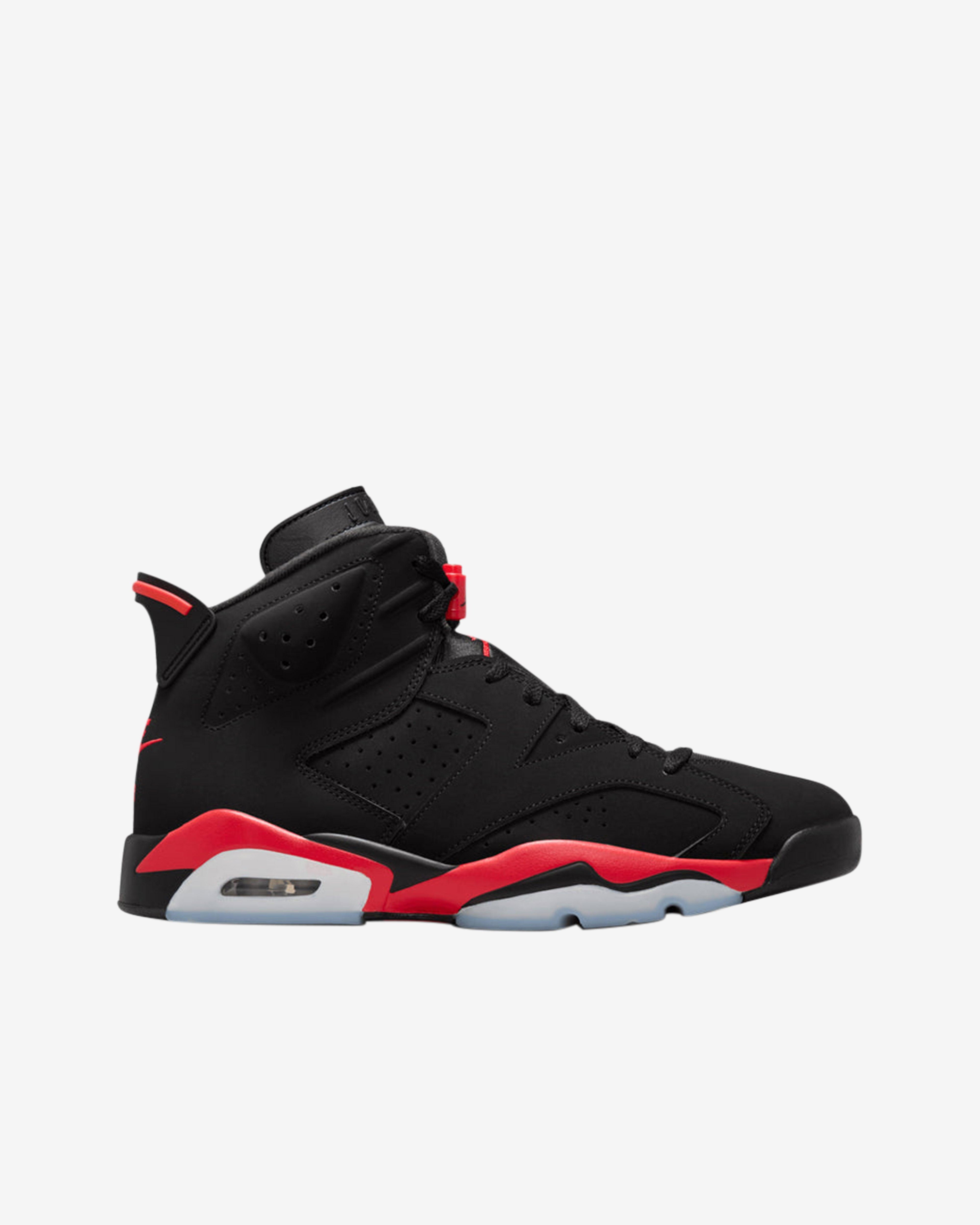 Nike - Men's Air Jordan 6 Retro Infrared Sneakers - (Black/Light Crimson) by NIKE