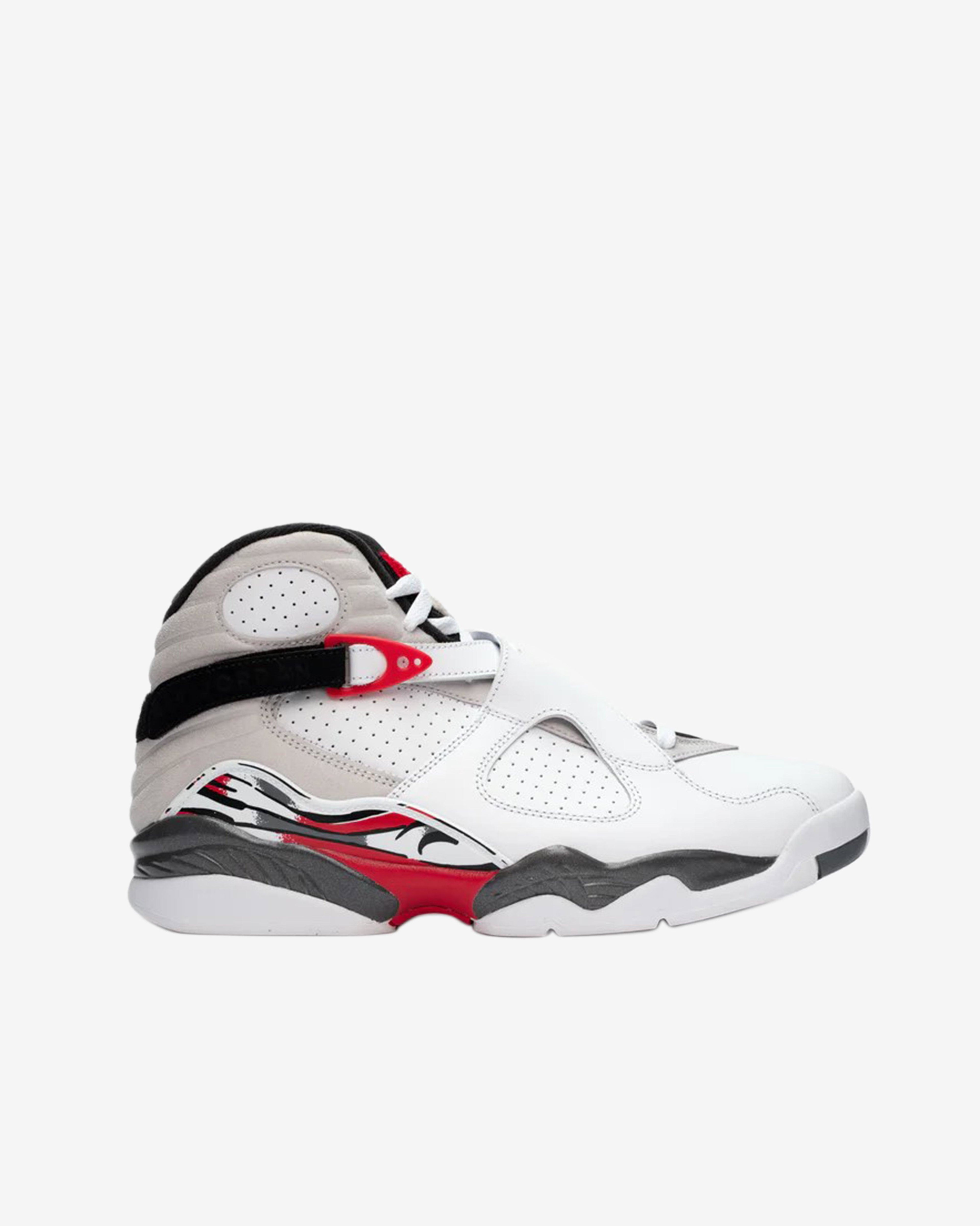 Nike - Men's Air Jordan 8 Retro Sneakers - (White/Black/Red) by NIKE