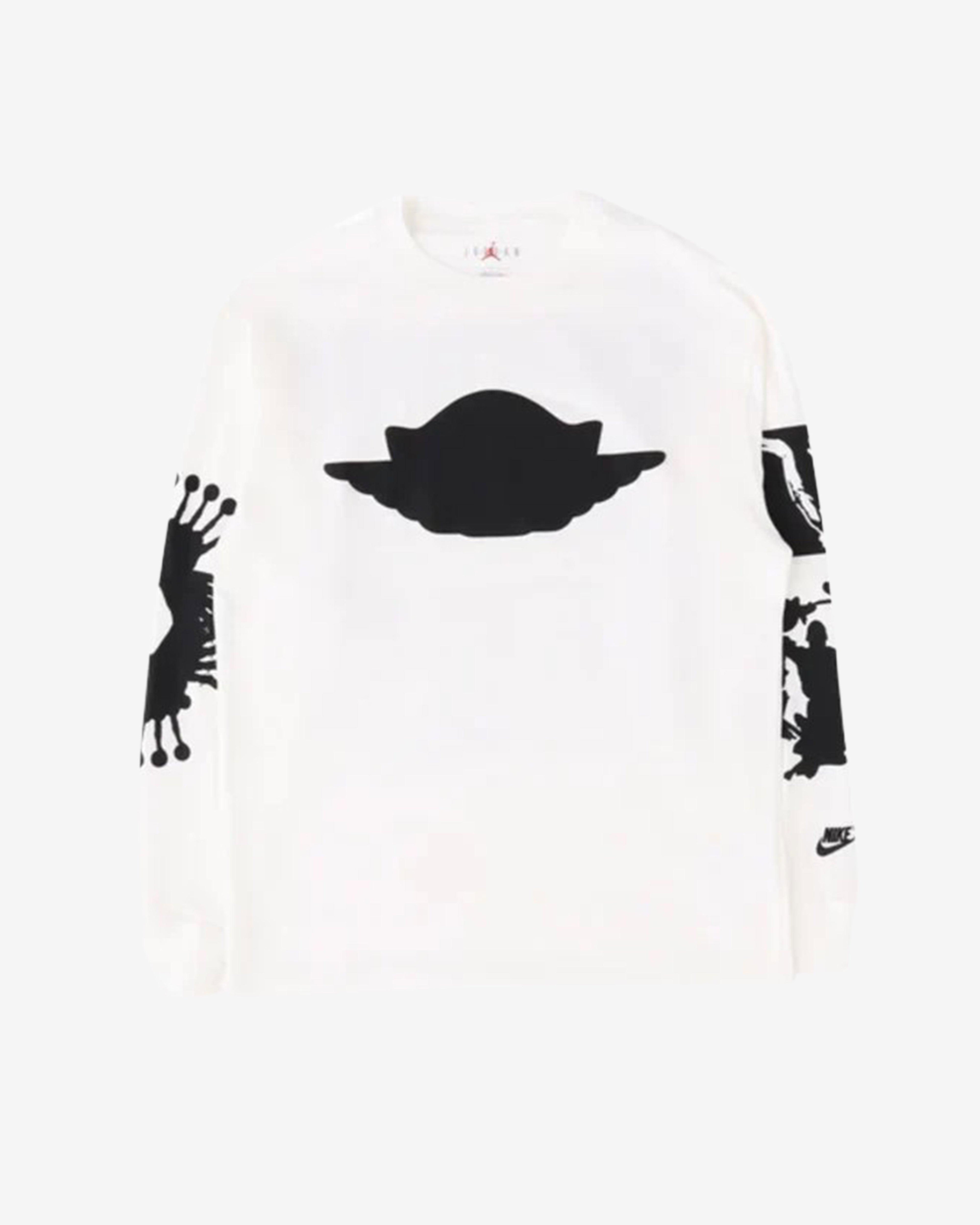 Nike - Men's Air Jordan Wings Longsleeve T-Shirt - (White/Black) by NIKE