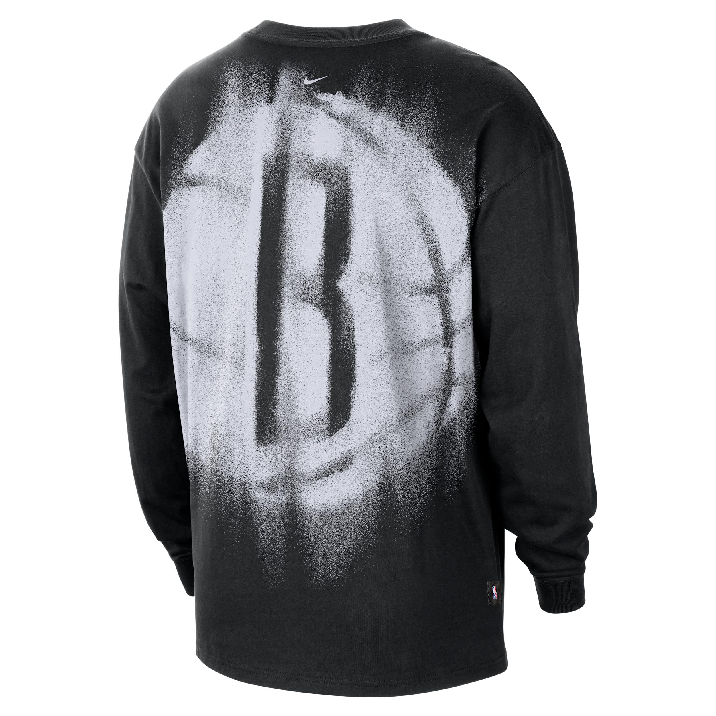 Nike Men's Brooklyn Nets Standard Issue Basketball Long-Sleeve Top by NIKE