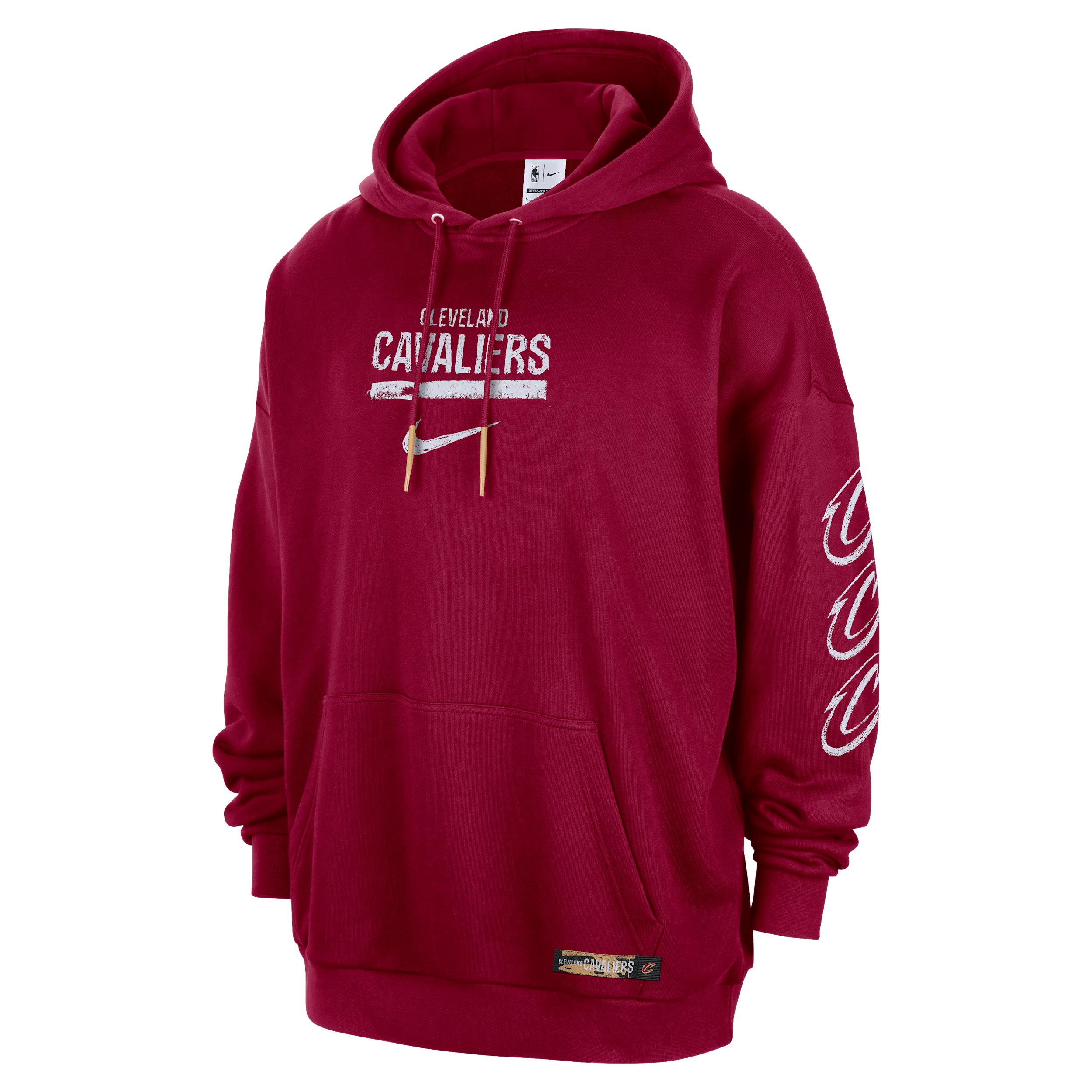 Nike Men's Cleveland Cavaliers Courtside Jordan NBA Club Premium Pullover Hoodie by NIKE