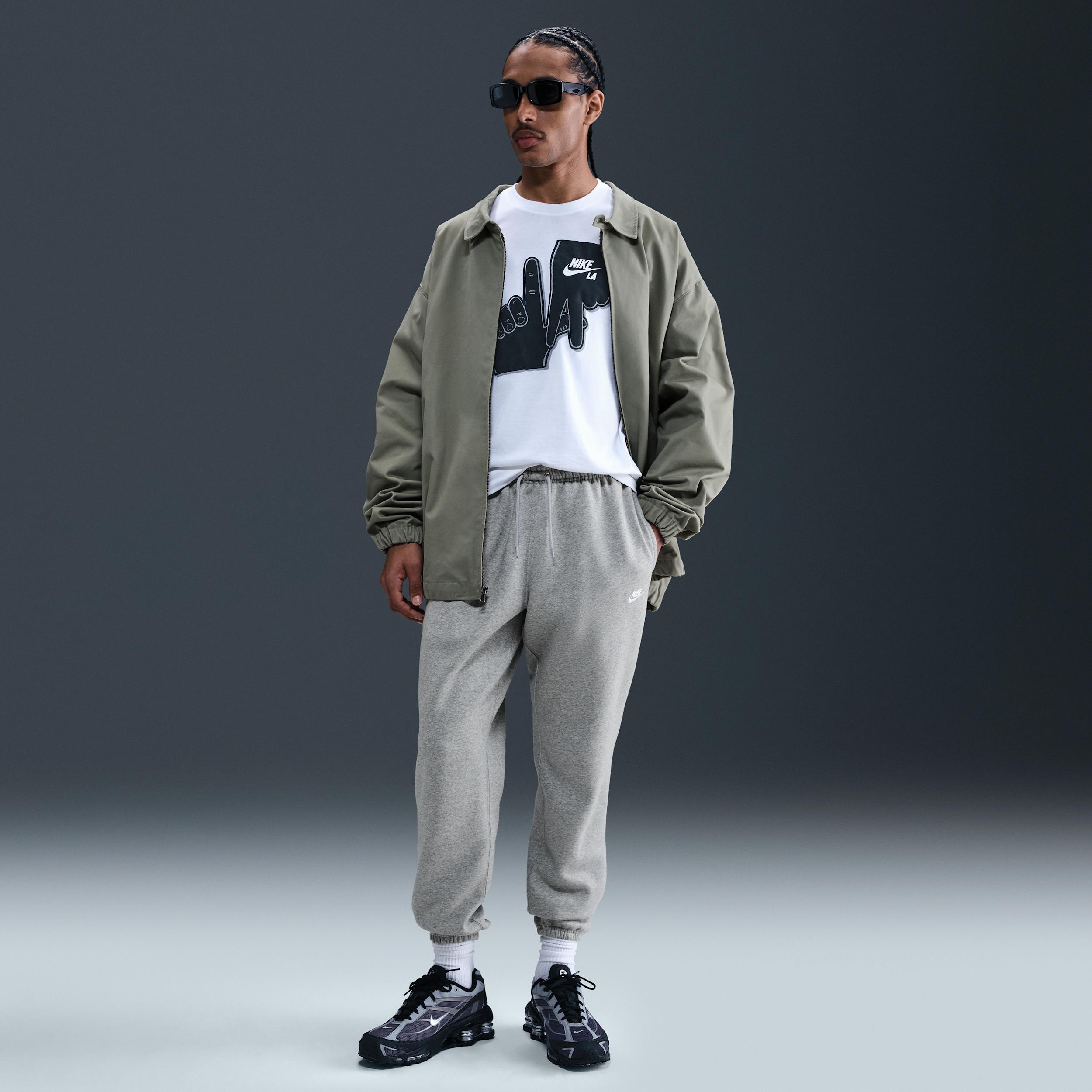 Nike Men's Club Cuffed Brushed Fleece Pants by NIKE