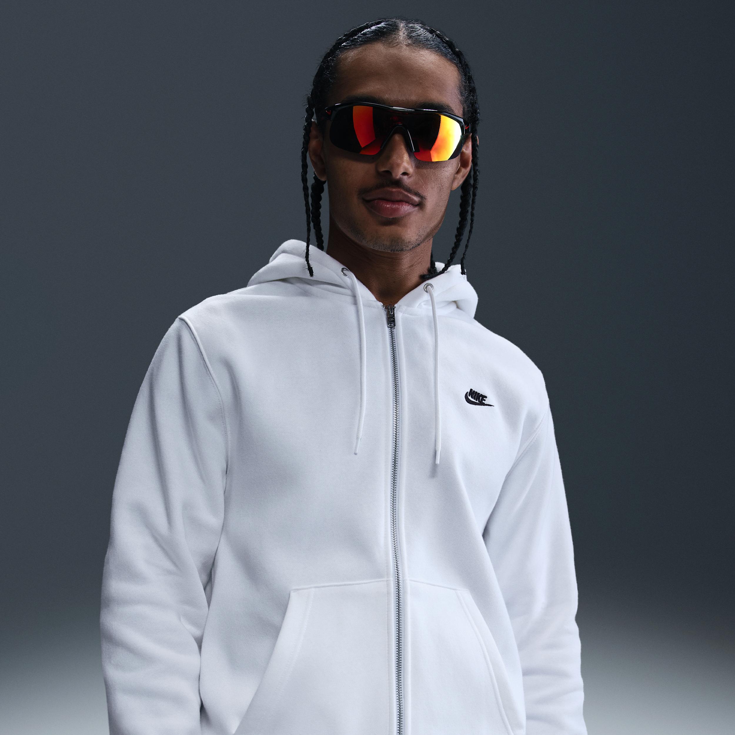 Nike Men's Club Full-Zip Fleece Hoodie by NIKE