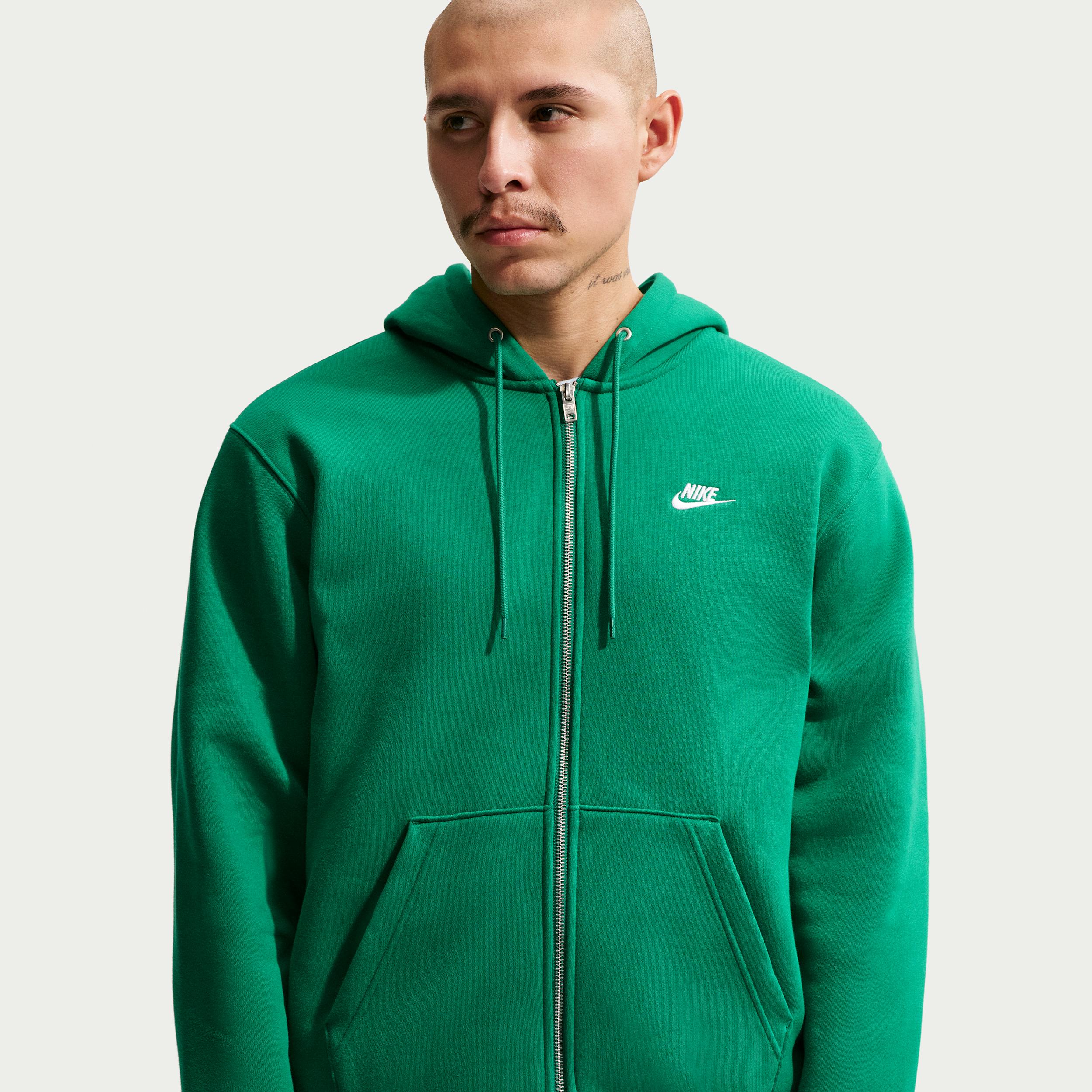 Nike Men's Club Full-Zip Fleece Hoodie by NIKE