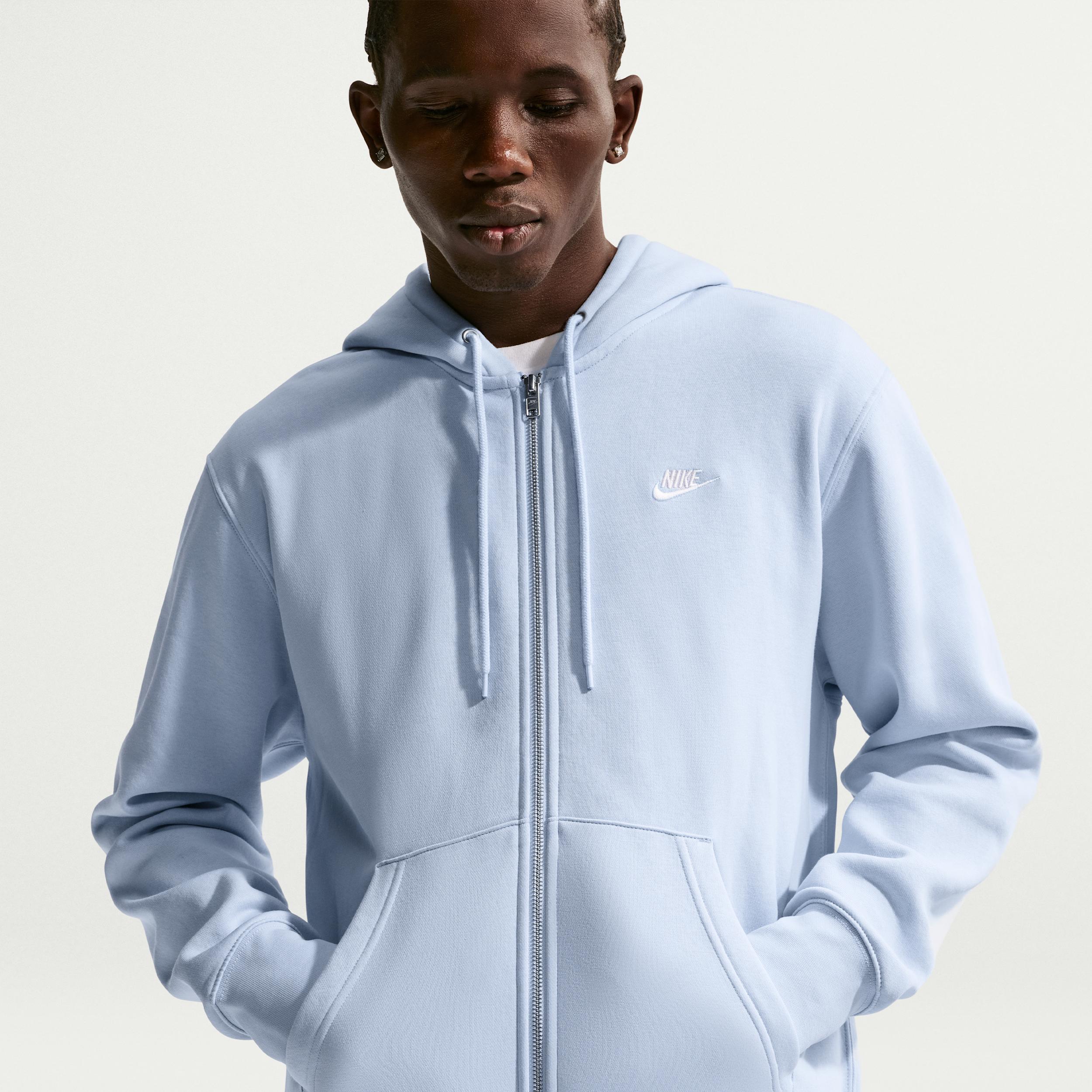 Nike Men's Club Full-Zip Fleece Hoodie by NIKE