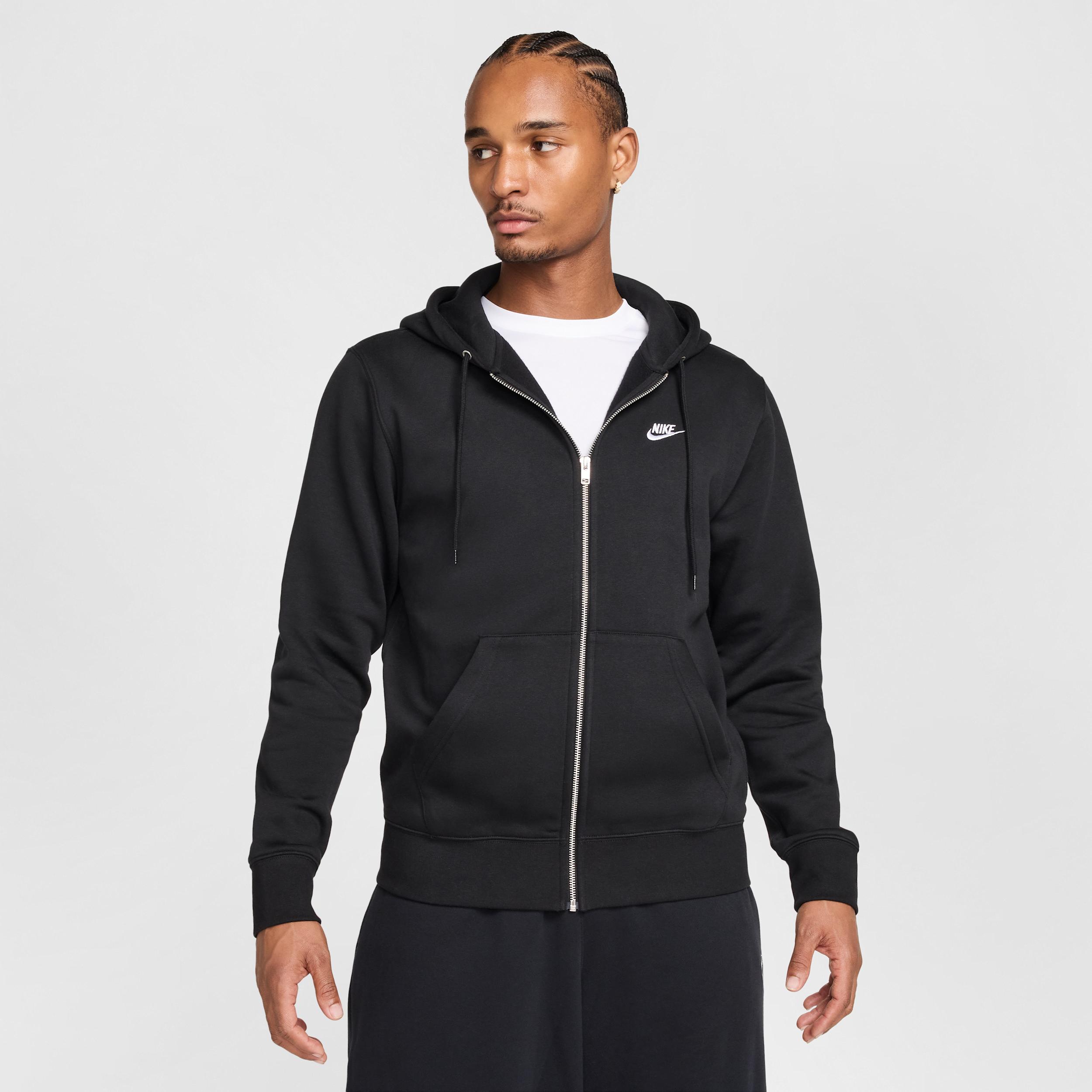 Nike Men's Club Full-Zip Fleece Hoodie by NIKE