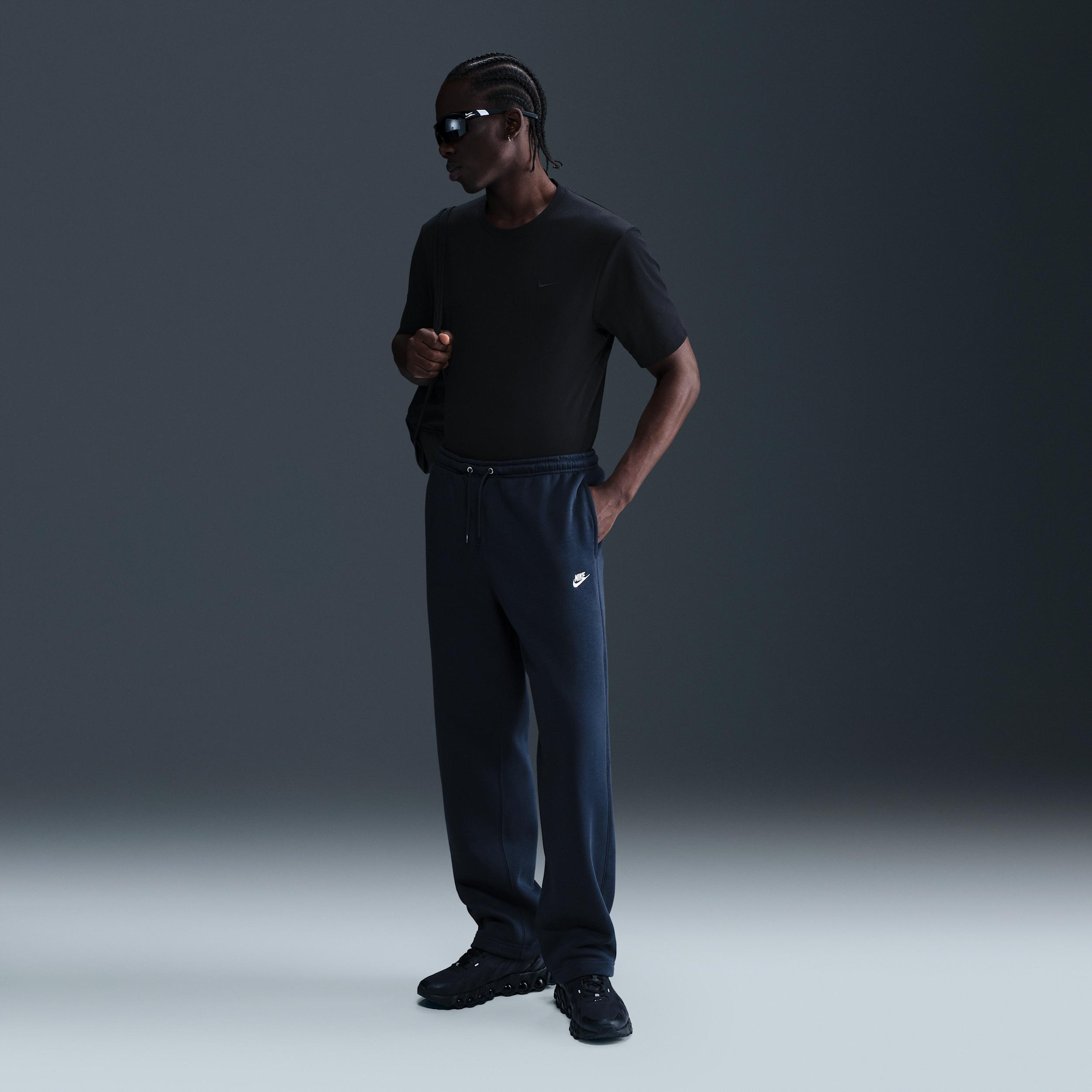 Nike Men's Club Open-Hem Fleece Pants by NIKE