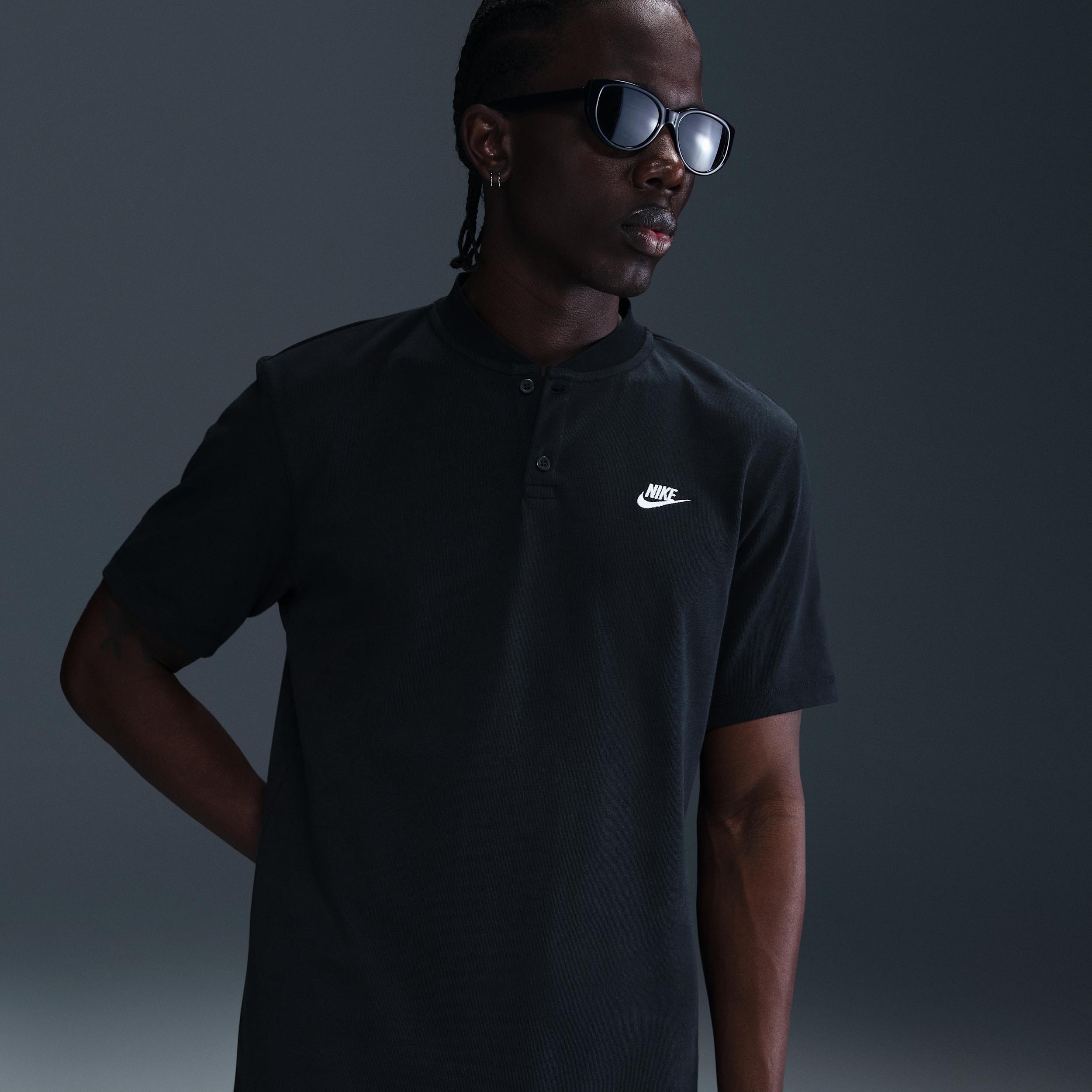 Nike Men's Club Short-Sleeve Henley by NIKE