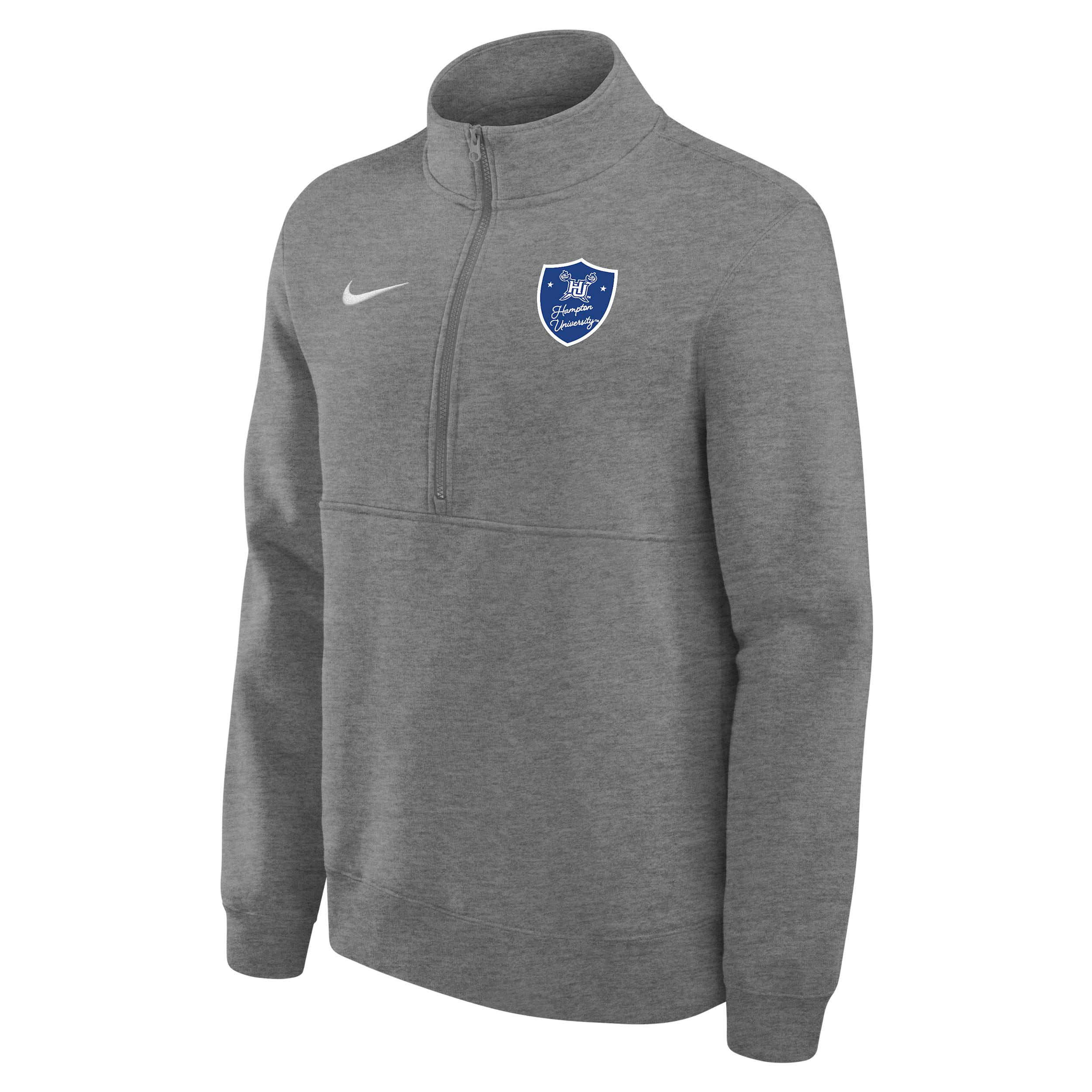 Nike Men's College (Hampton University Club Fleece 1/4-Zip Top by NIKE