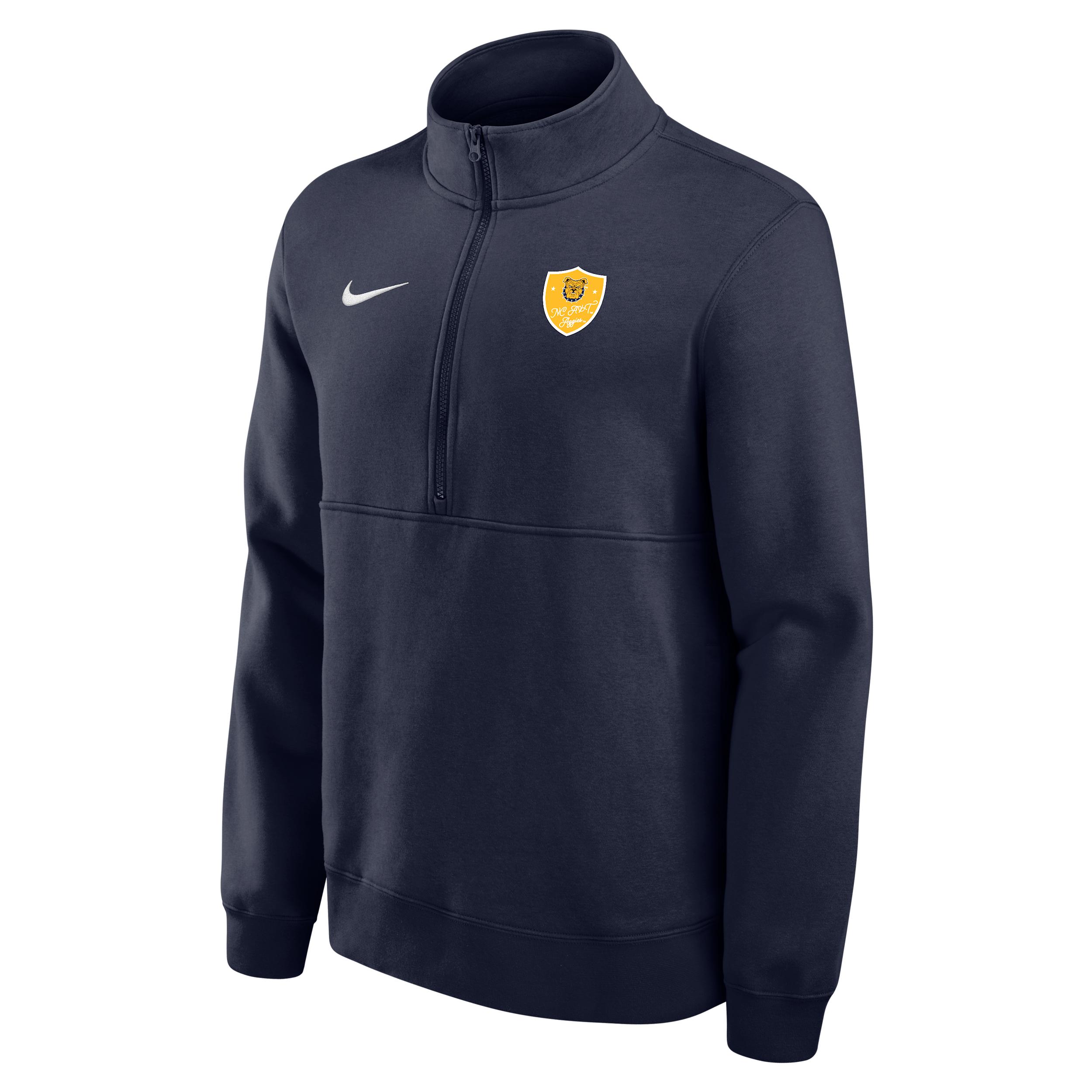 Nike Men's College (North Carolina AT&T Club Fleece 1/4-Zip Top by NIKE