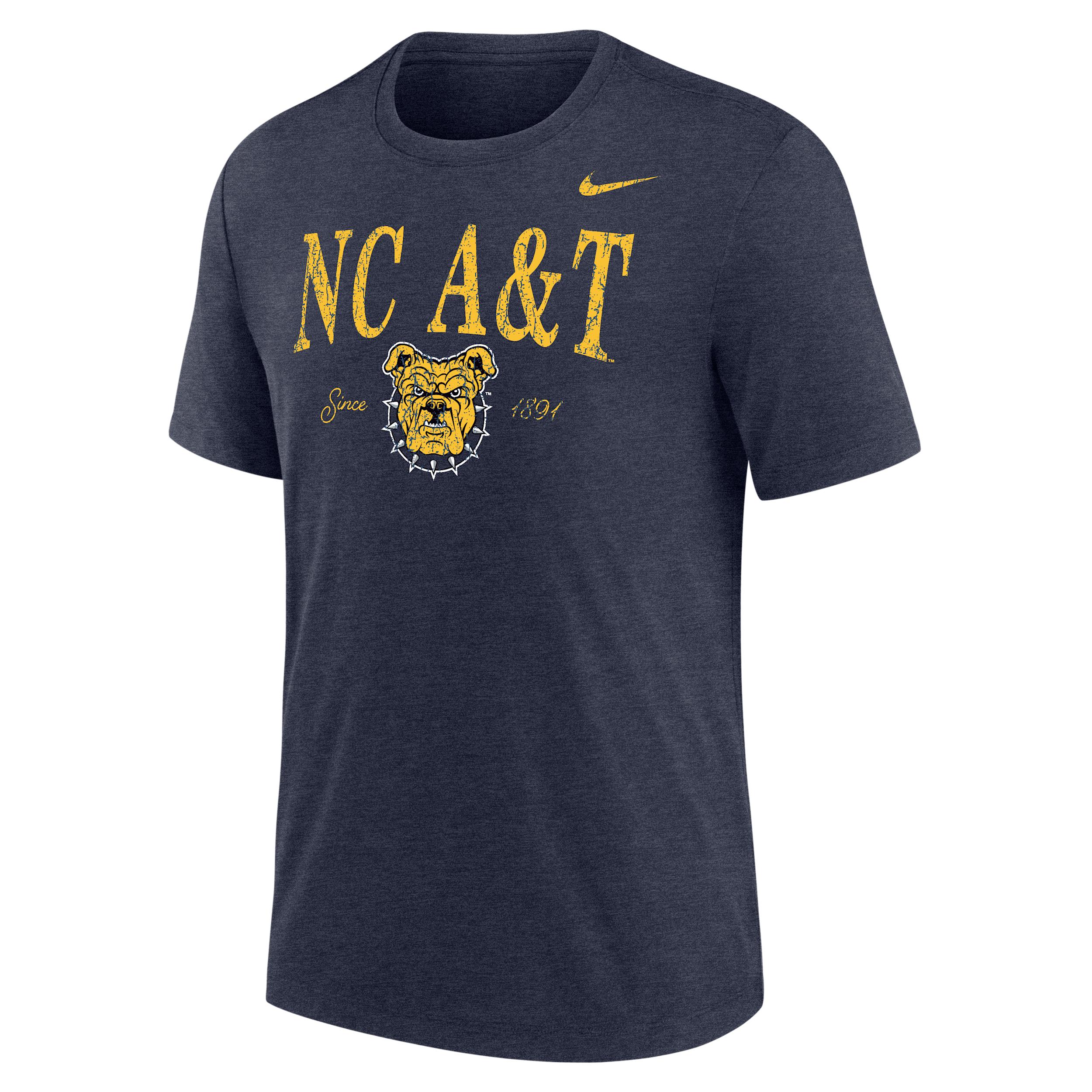 Nike Men's College (North Carolina A&T University) Tri-Blend Short-Sleeve T-Shirt by NIKE