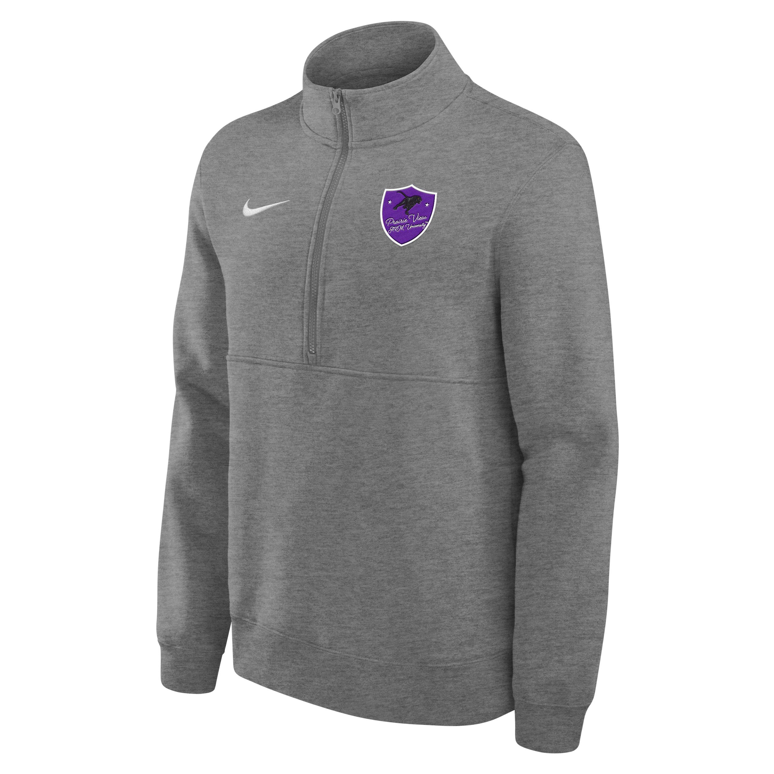 Nike Men's College (Prairie View A&M University Club Fleece 1/4-Zip Top by NIKE