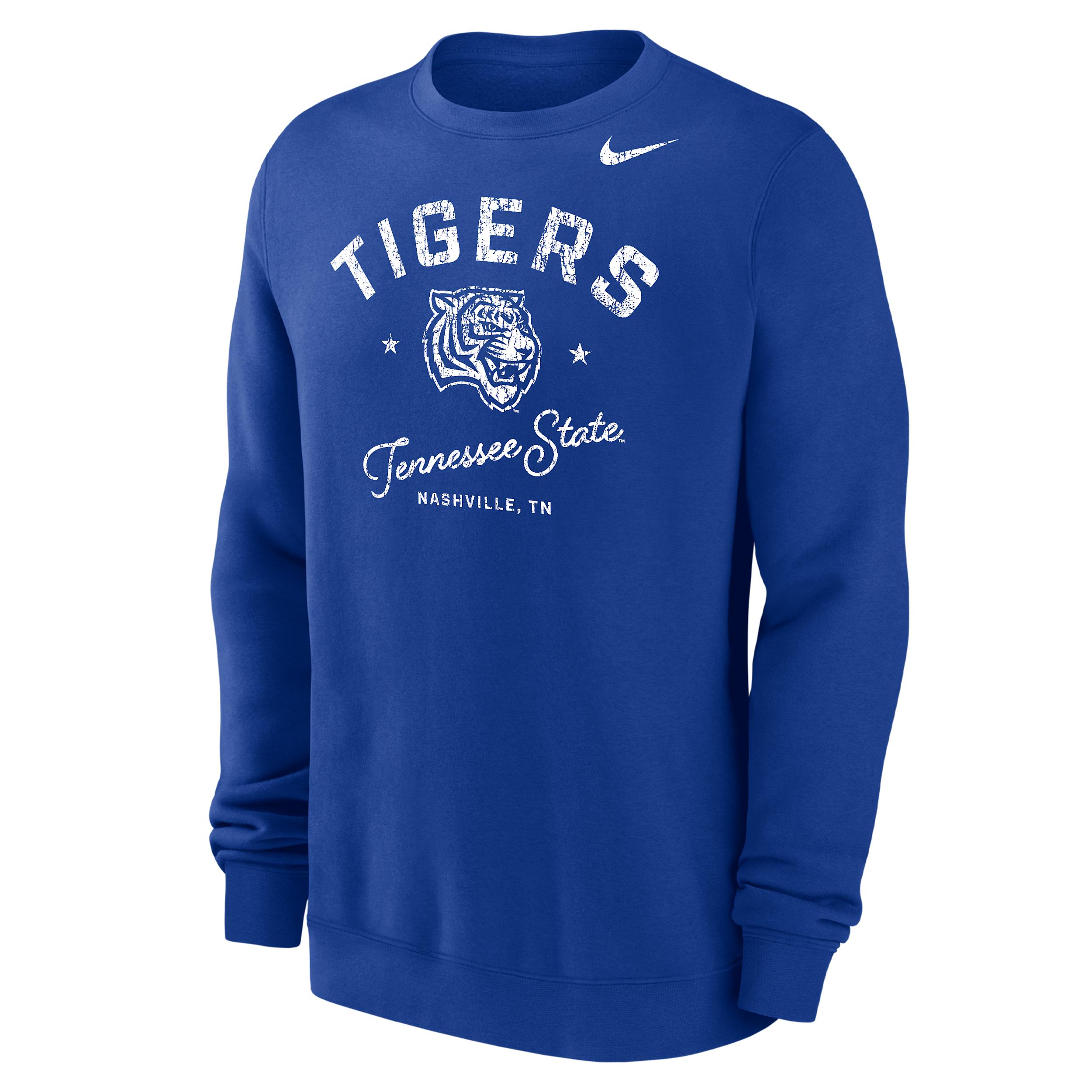 Nike Men's College (Tennessee State University) Menâs Club Fleece Crew-Neck Sweatshirt by NIKE