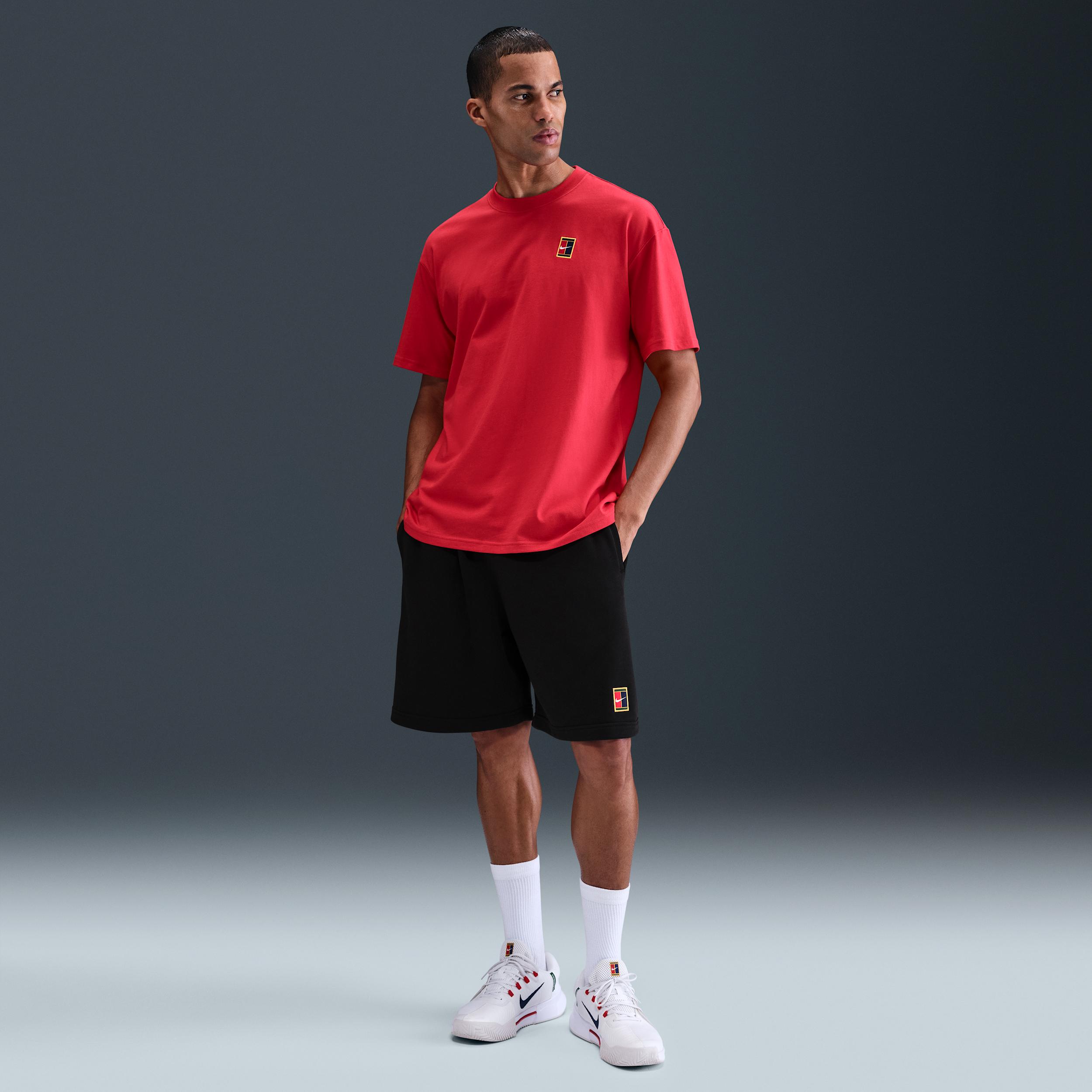 Nike Men's Court Heritage Dri-FIT Fleece Tennis Shorts by NIKE