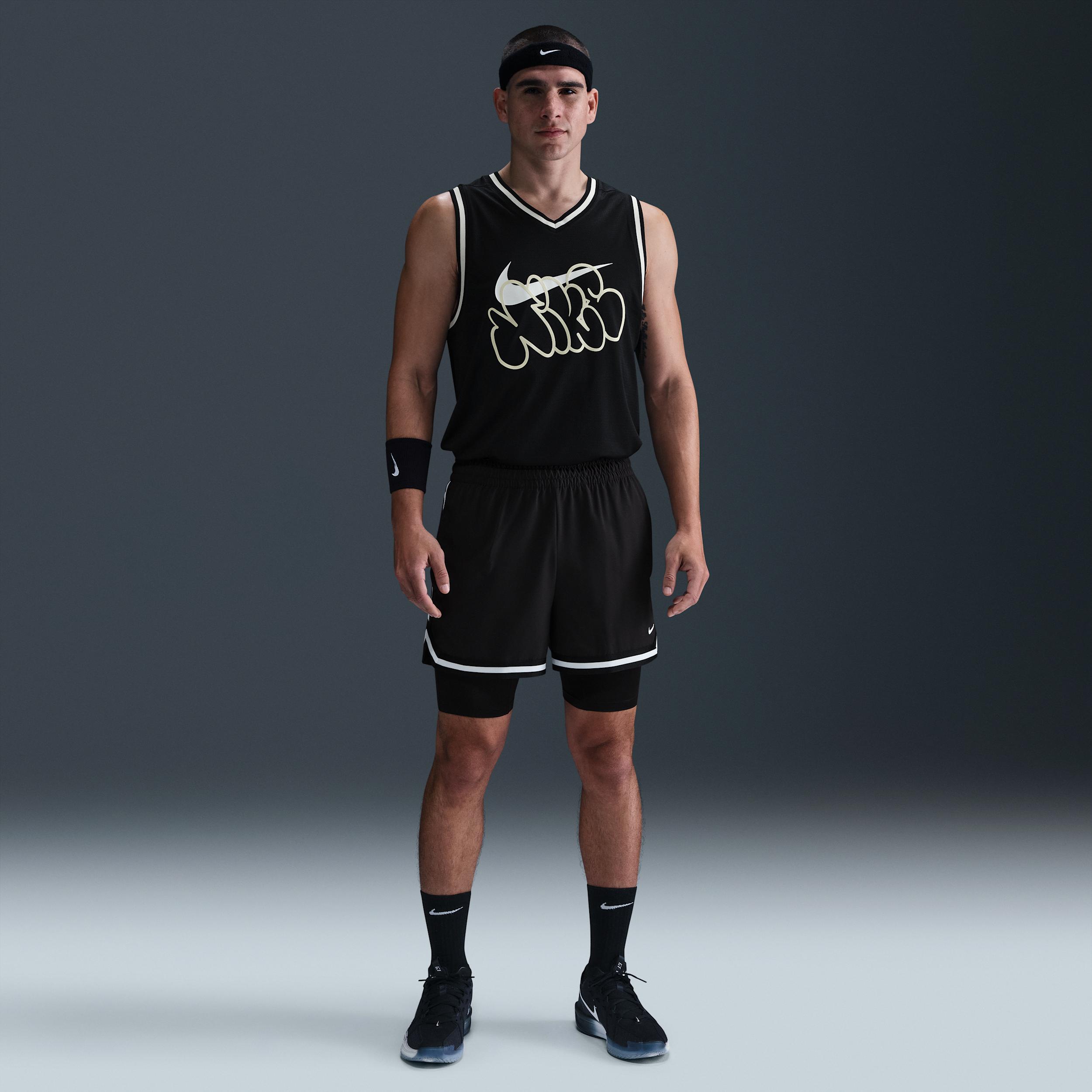 Nike Men's DNA Dri-FIT 4" 2-in-1 Basketball Shorts by NIKE