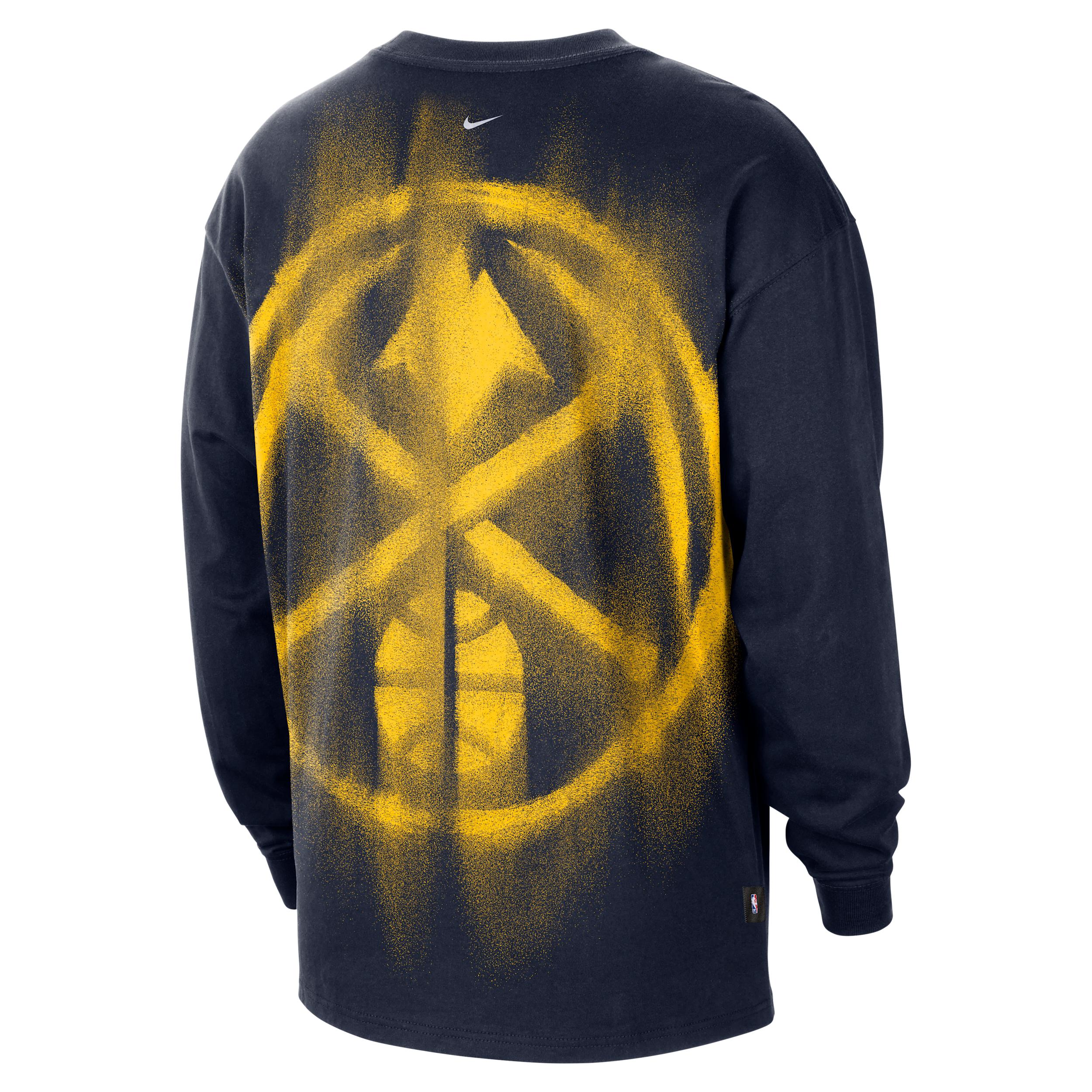 Nike Men's Denver Nuggets Standard Issue Basketball Long-Sleeve Top by NIKE