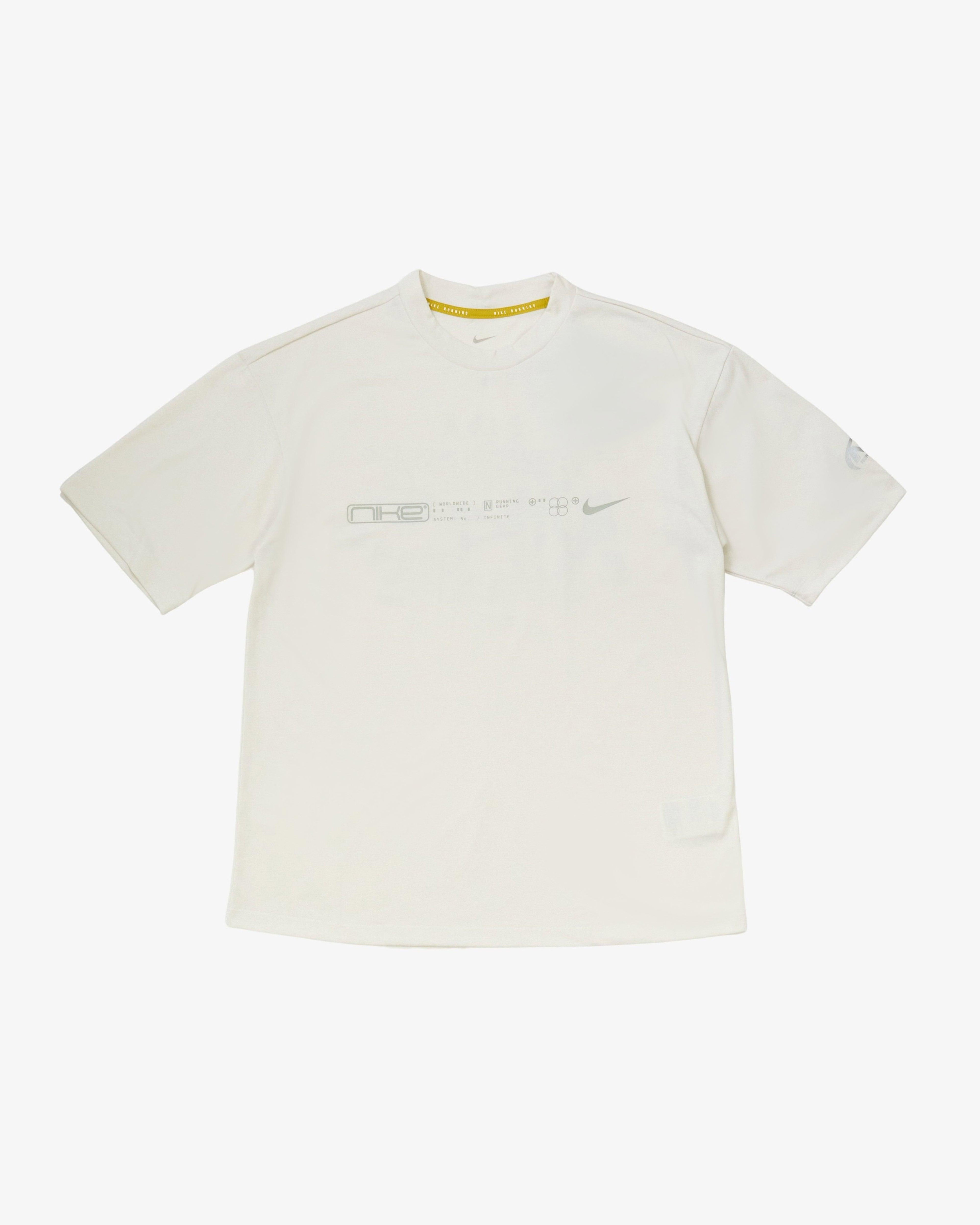 Nike - Men's Dri-FIT Short Sleeve Running Top - (White) by NIKE