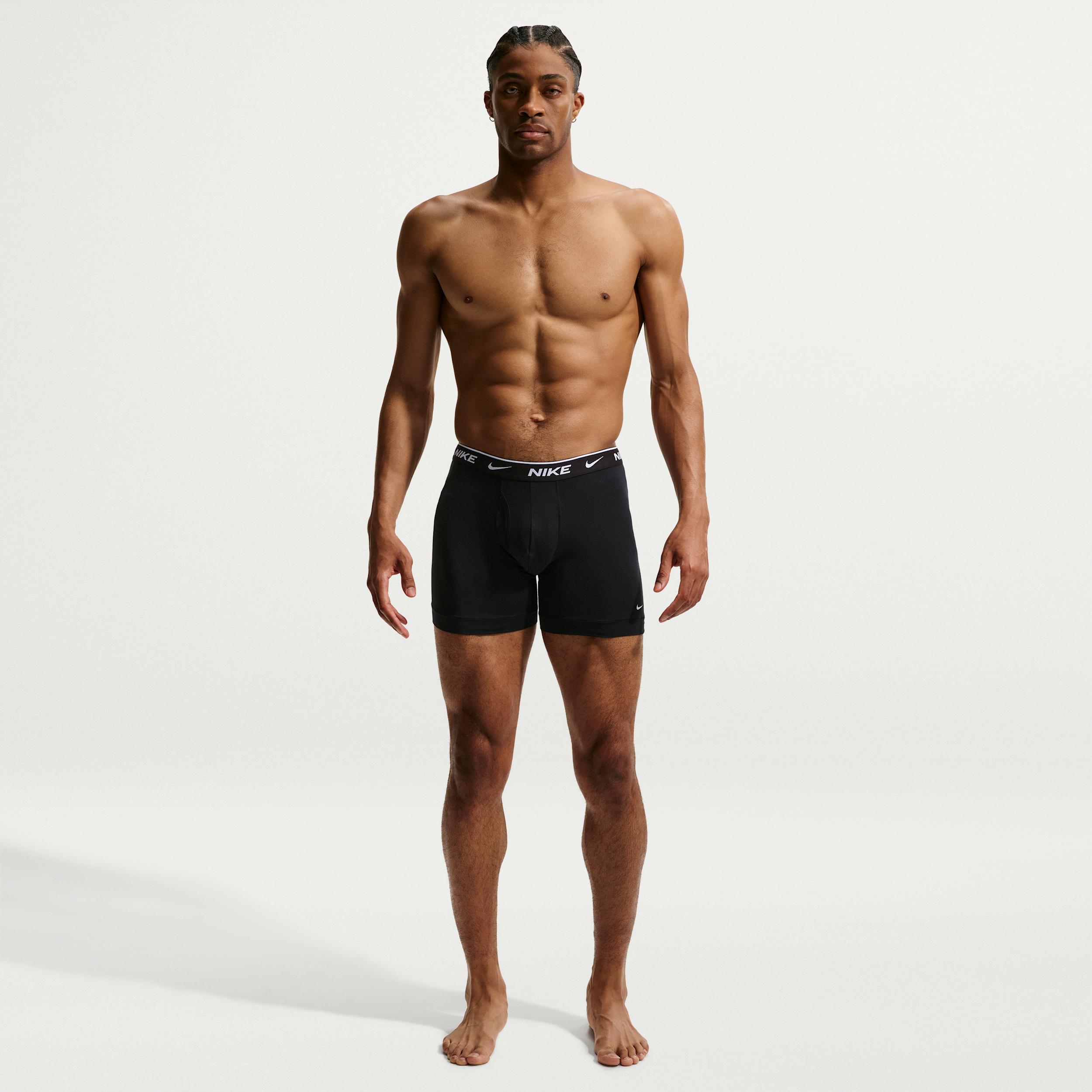 Nike Men's Essential Cotton Stretch Dri-FIT Boxer Briefs (3-Pack) by NIKE
