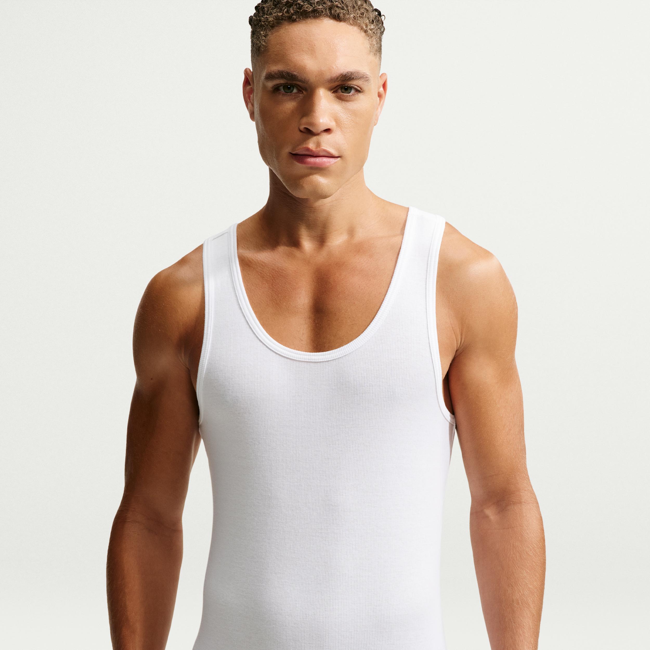 Nike Men's Essential Stretch Cotton Dri-FIT Tank Top by NIKE