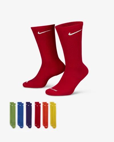 Nike Men's Everyday Plus Cushioned Training Crew Socks (6 Pairs) by NIKE