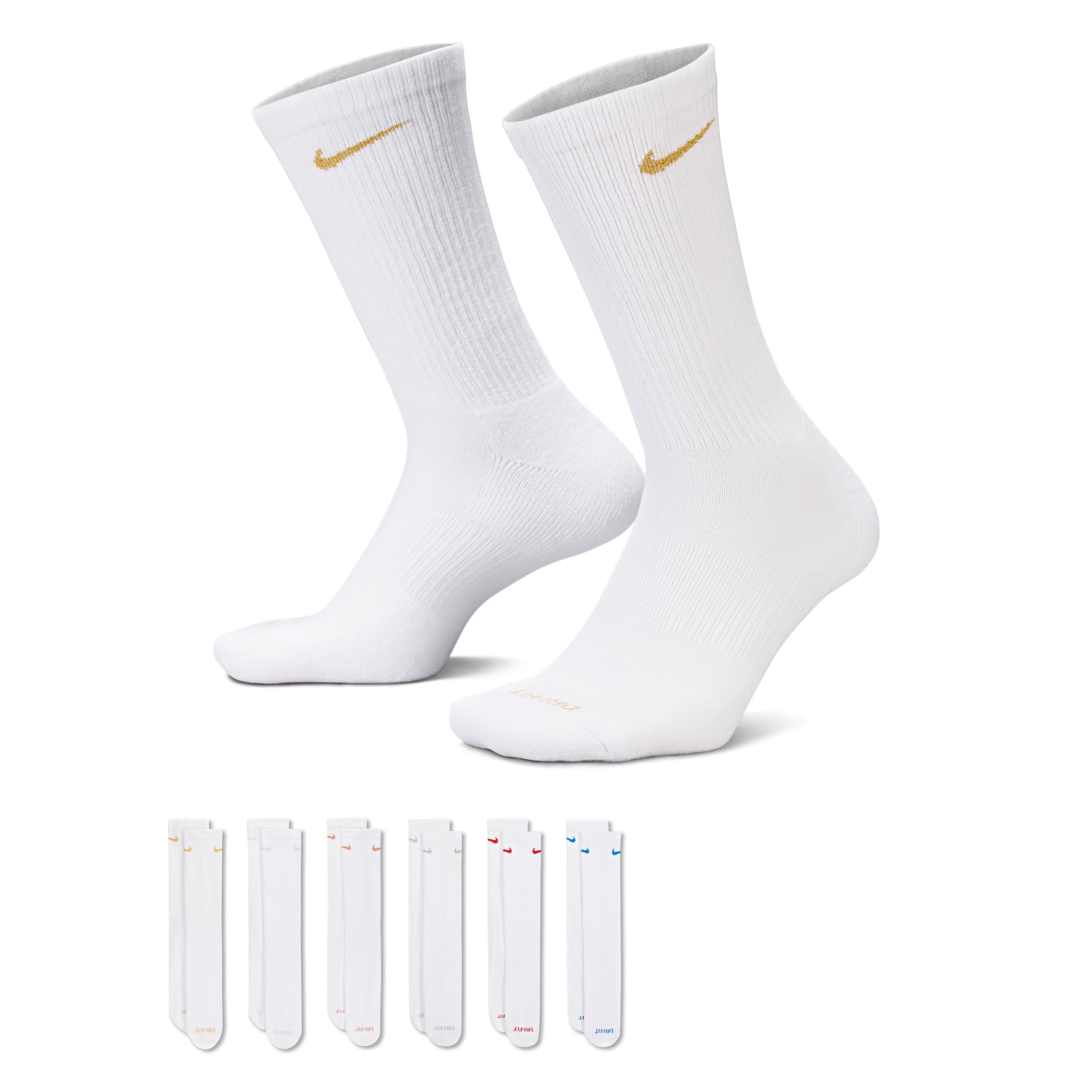 Nike Men's Everyday Plus Cushioned Training Crew Socks (6 Pairs) by NIKE Nike Men's Everyday Plus Cushioned Training Crew Socks (6 Pairs) by NIKE
