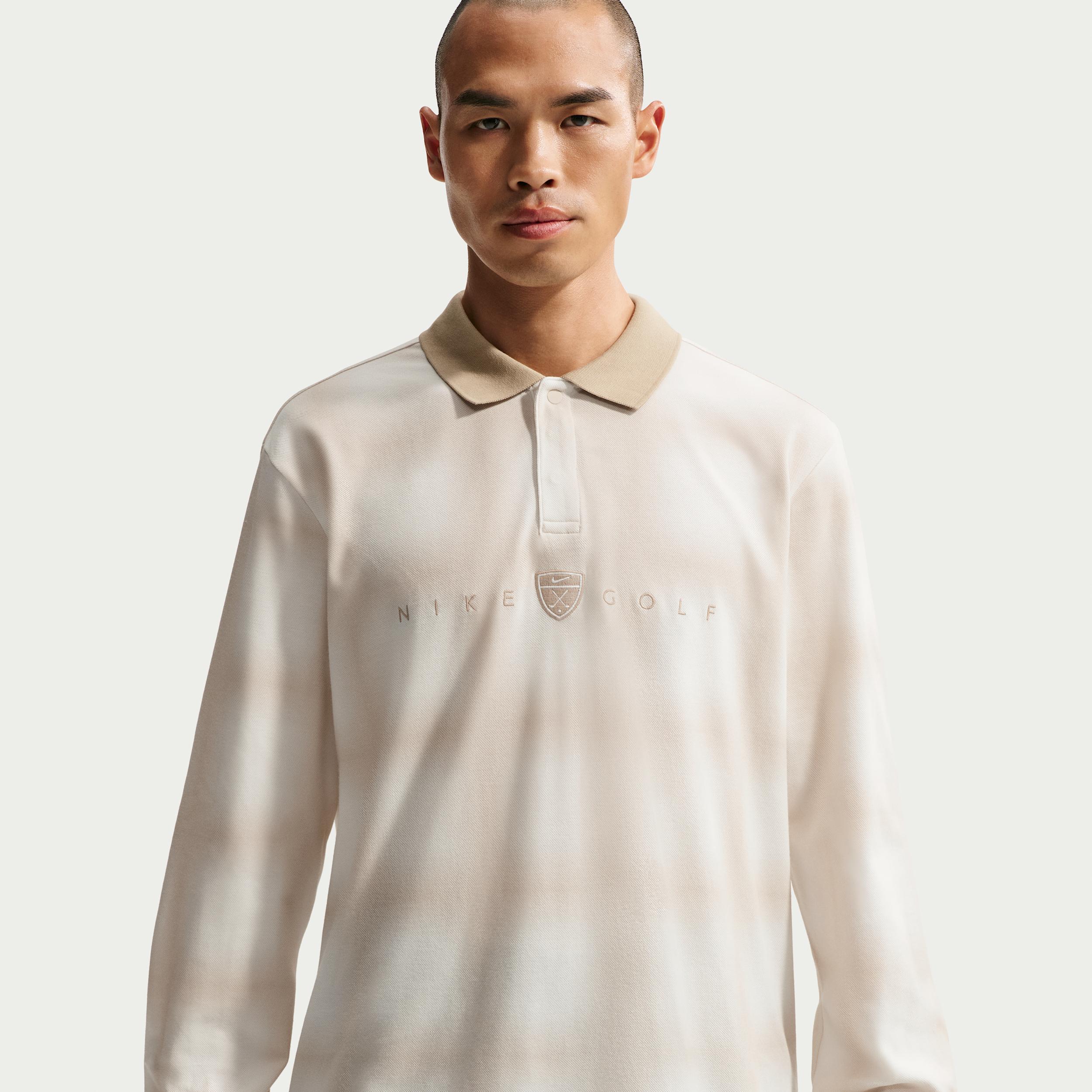 Nike Men's Fairway Fresh Dri-FIT Loose Long-Sleeve Golf Polo by NIKE